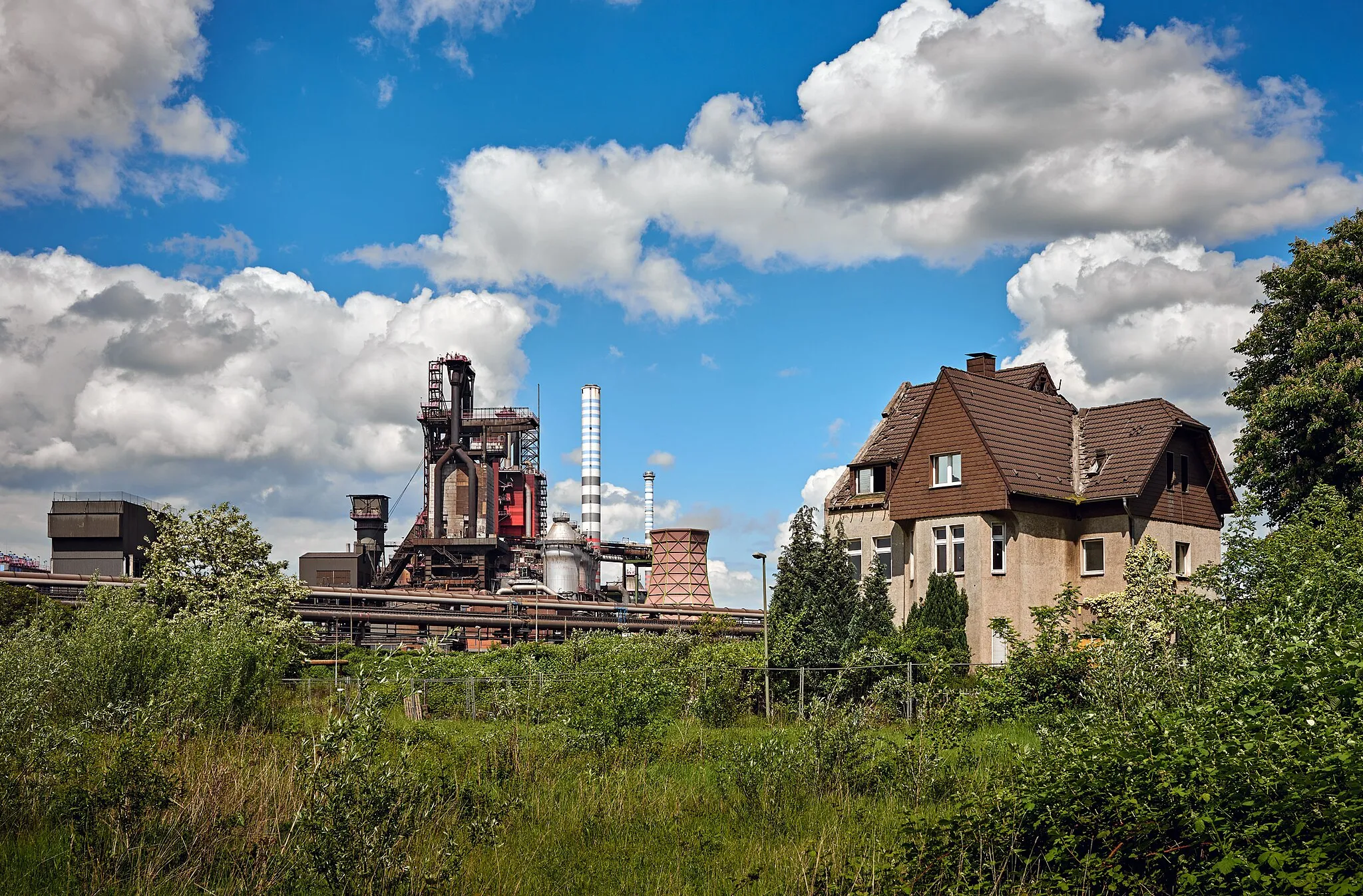 Photo showing: Steel plant in Duisburg Bruckhausen, Germany