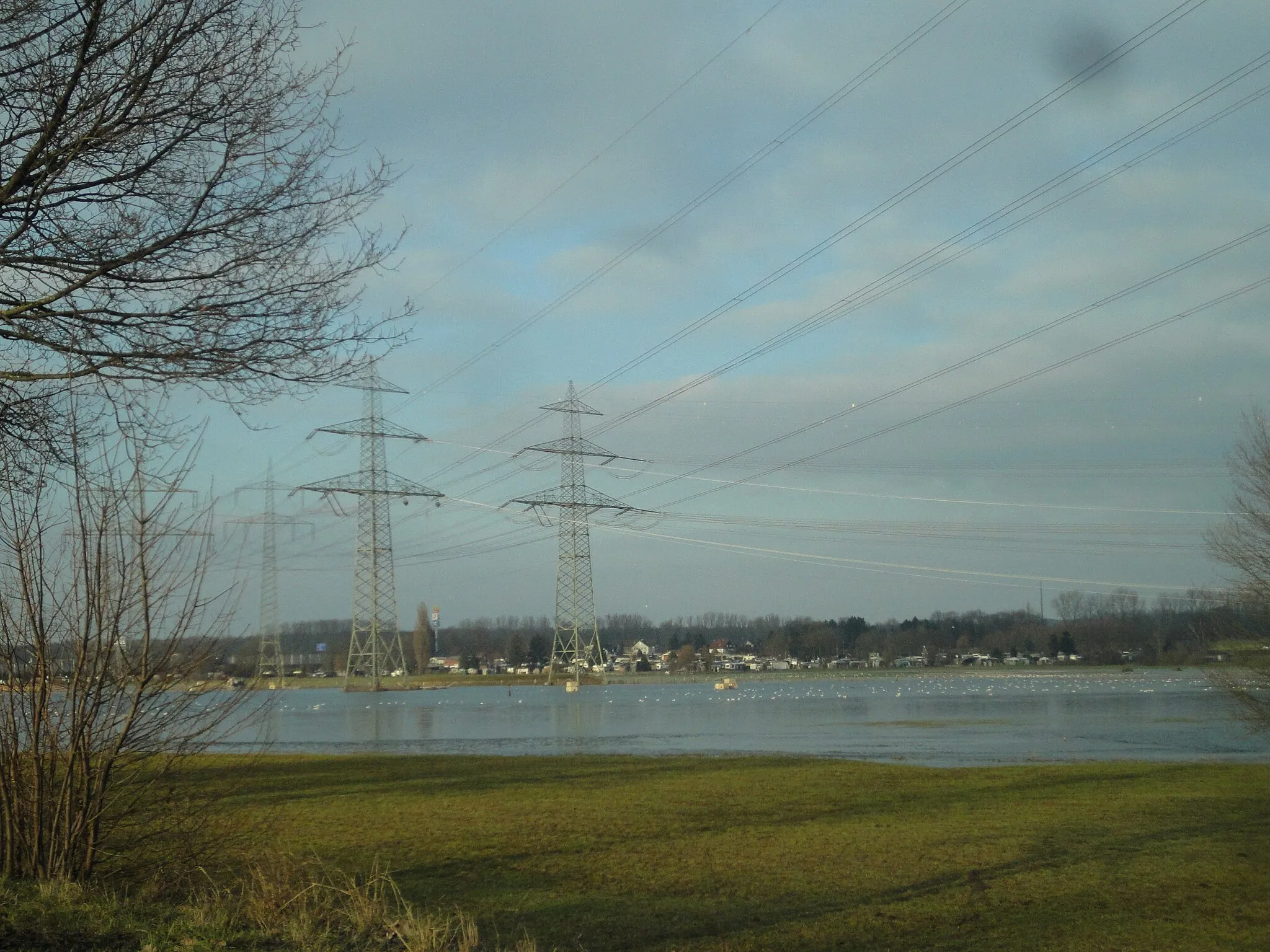 Photo showing: Lippe-Hochwasser im Naturschutzgebiet Schmehauser Mersch“ in Hamm