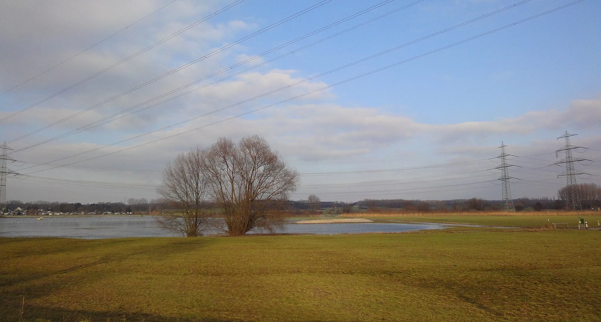 Photo showing: Lippeaue bei Hochwasser, Naturschutzgebiet Schmehauser Mersch“ in Hamm