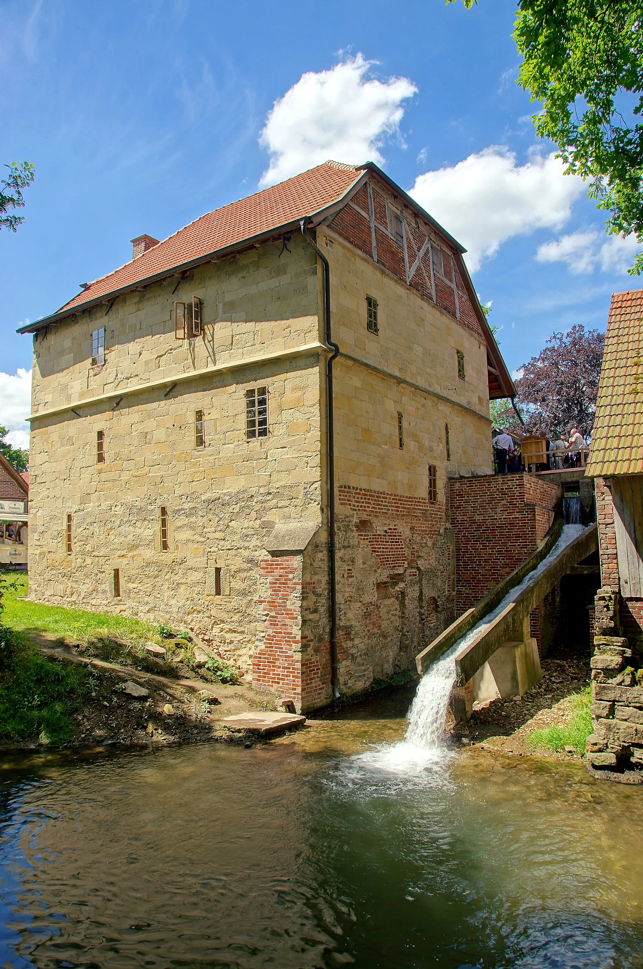 Photo showing: Historic watermill Schulze Westerath in Nottuln, district of Coesfeld, North Rhine-Westphalia, Germany.

This is a photograph of an architectural monument. It is on the list of cultural monuments of Nottuln, no. A083.