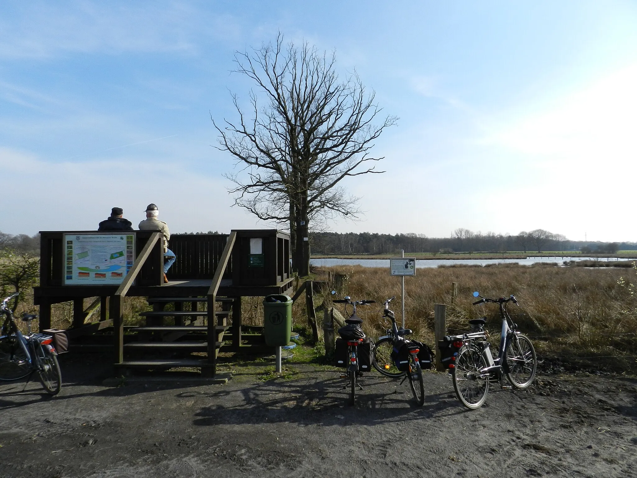 Photo showing: Aussichtsplattform im Hervester Bruch (westlicher Teil), Naturschutzgebiet „Bachsystem des Wienbaches“ (NSG RE-049) in Dorsten