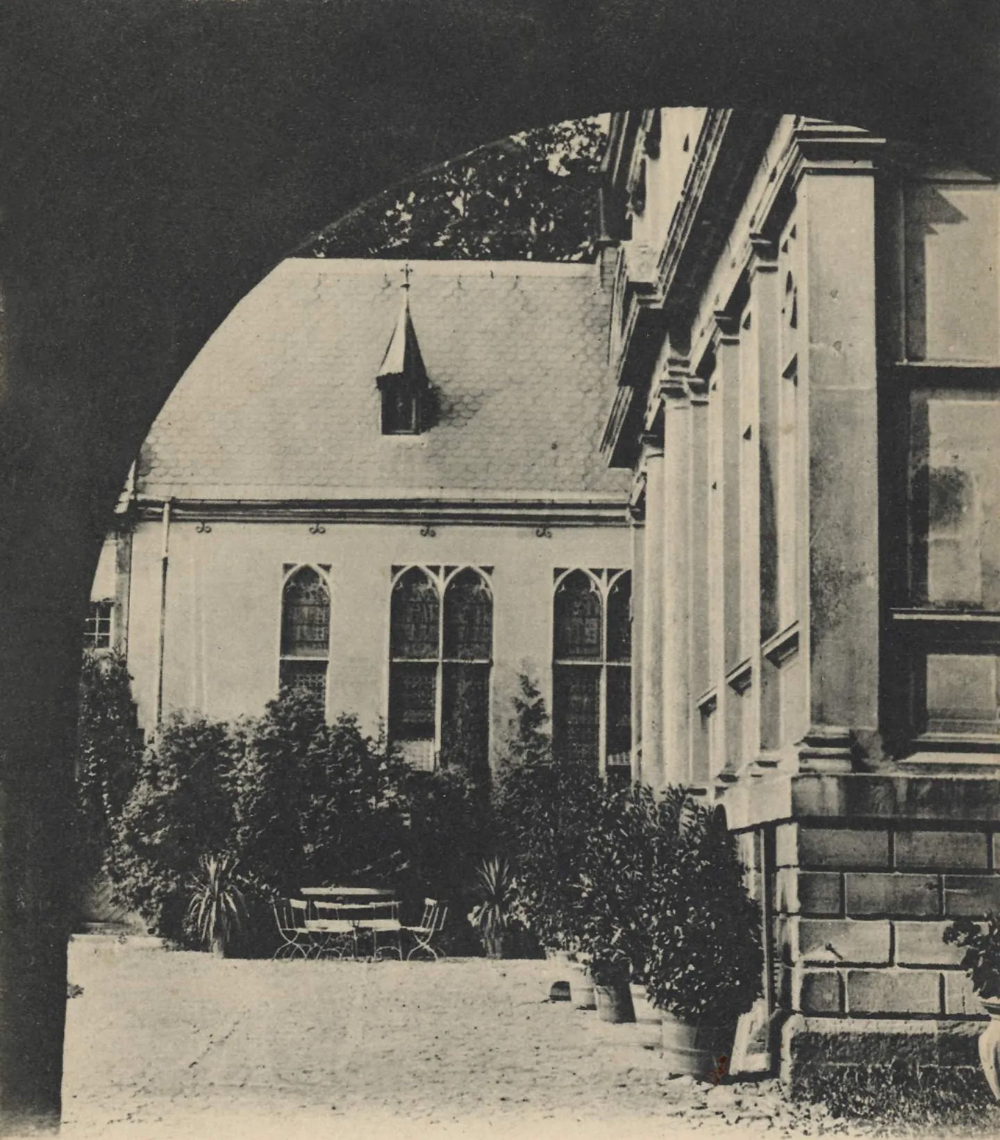 Photo showing: Kapelle des Hauses Haxicbeck im Münsterland, Motiv einer alten Postkarte