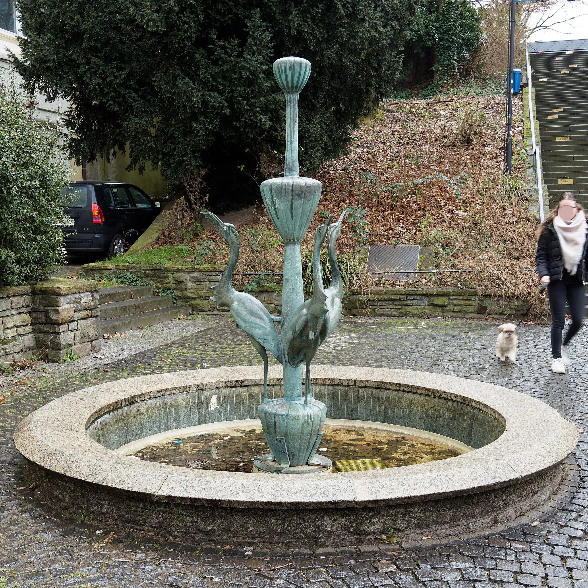 Photo showing: Mülheim, Reiherbrunnen von Herbert Kühn.