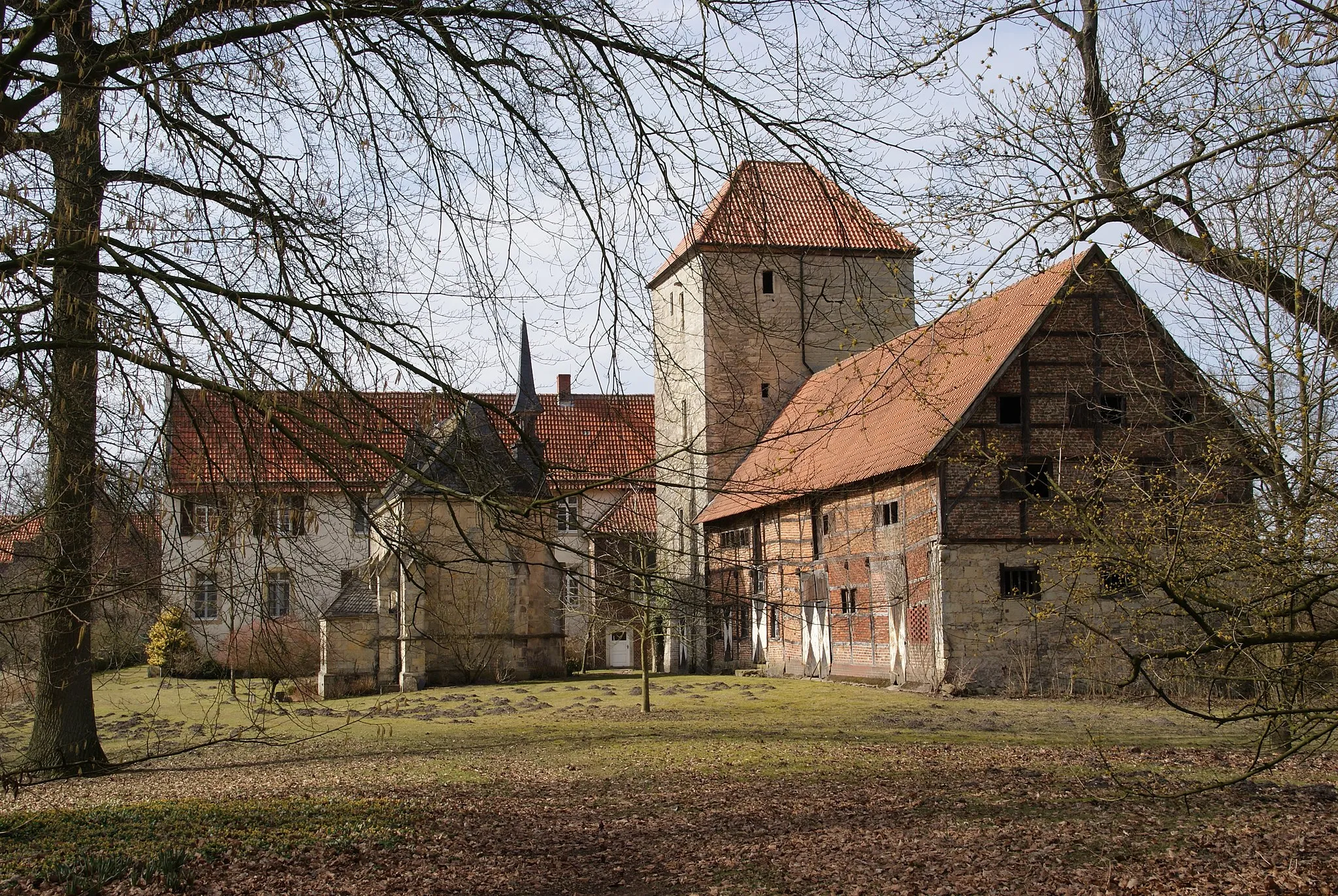 Photo showing: Haus Hameren, zweiteilige Wasserburganlage in Billerbeck