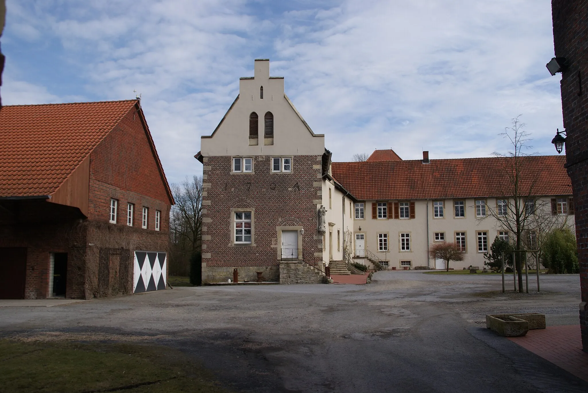 Photo showing: Haus Hameren, zweiteilige Wasserburganlage in Billerbeck