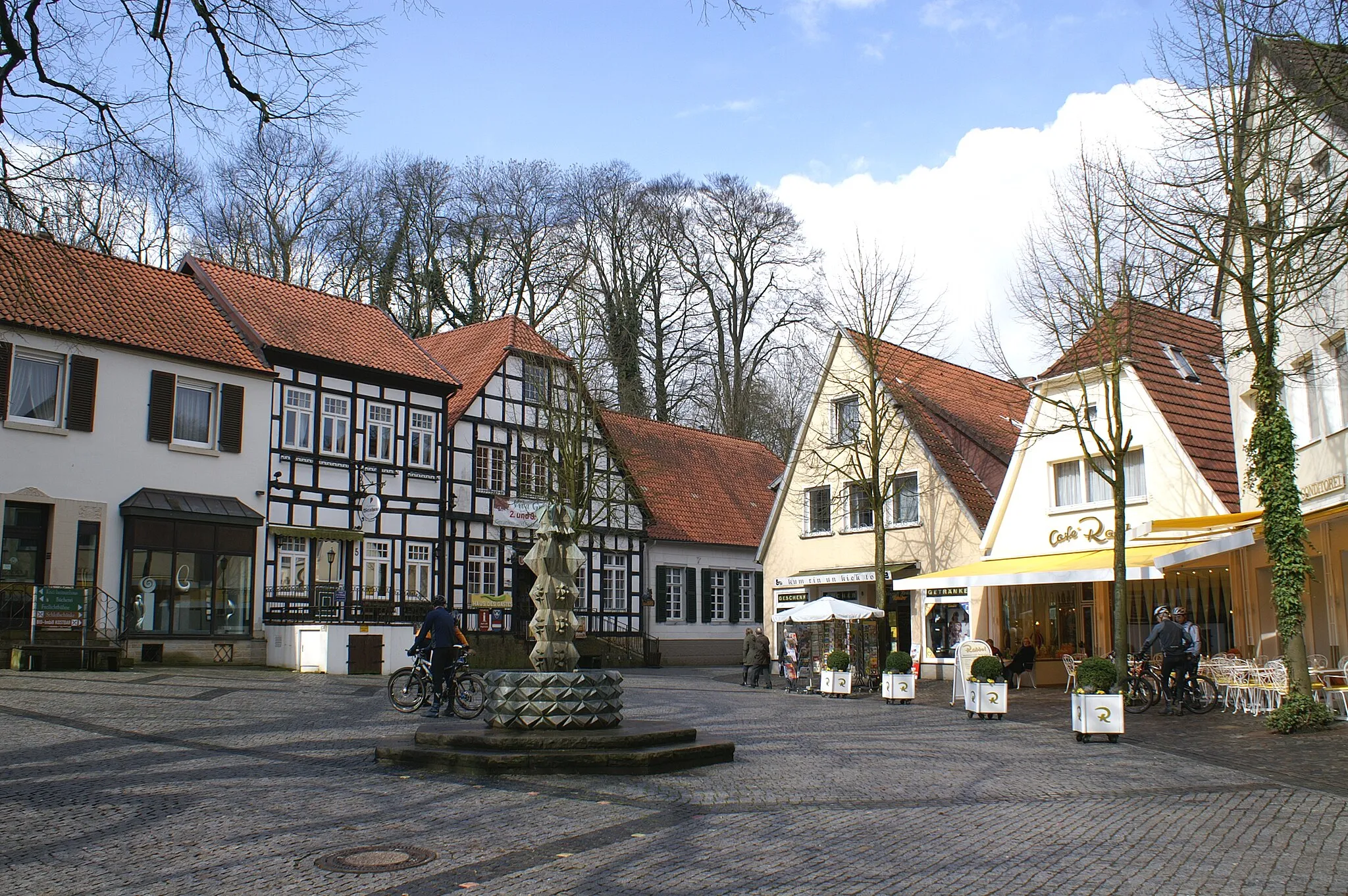 Photo showing: Der Marktplatz in Tecklenburg, Nordrhein-Westfalen