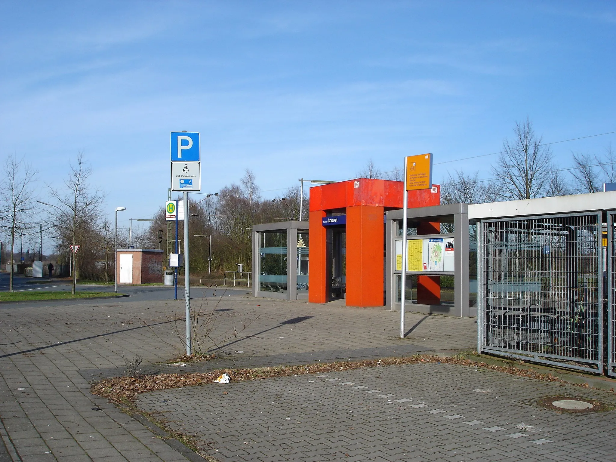 Photo showing: Train station in Münster-Sprakel, Germany