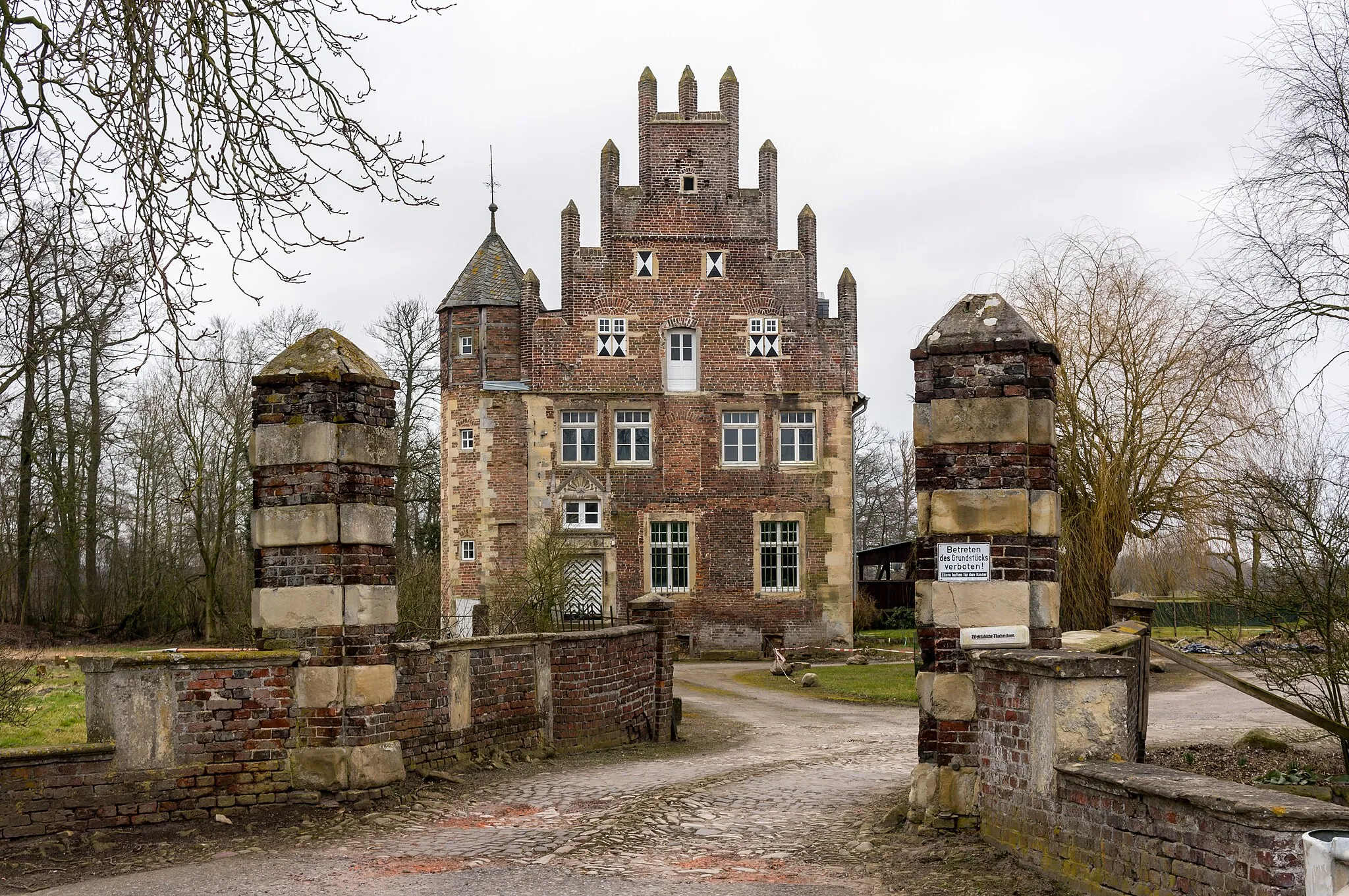 Photo showing: Klein-Schonebeck Manor, Appelhülsen, Nottuln, North Rhine-Westphalia, Germany