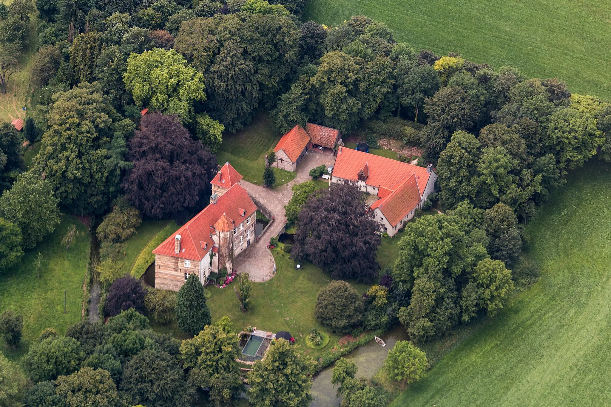 Photo showing: Alst Manor, Horstmar, North Rhine-Westphalia, Germany