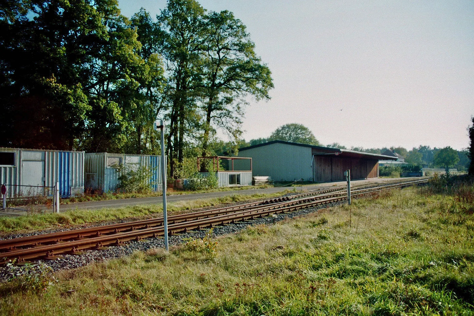 Photo showing: Parts of the former train station of Recke-Obersteinbeck, Kreis Steinfurt, North Rhine-Westphalia, Germany.