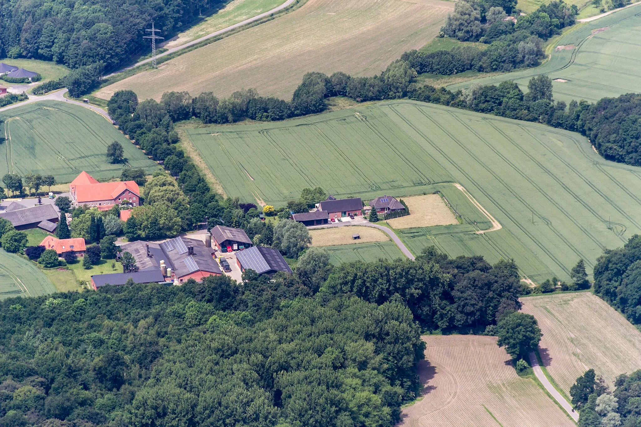 Photo showing: Farmhouse near Rorup, Dülmen, North Rhine-Westphalia, Germany