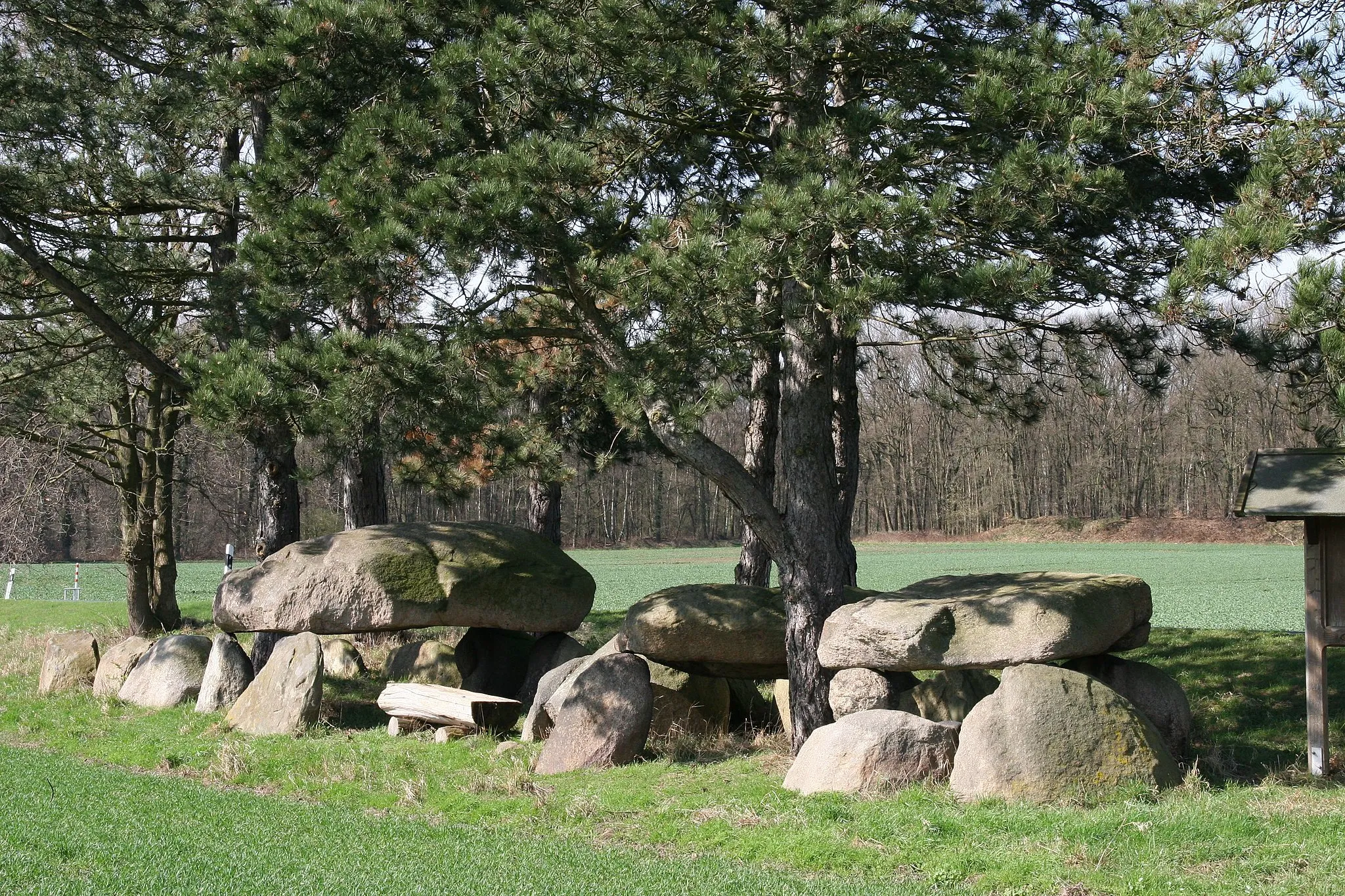Photo showing: Gretesch: megalithic chambered tomb "Sundermann Stones"