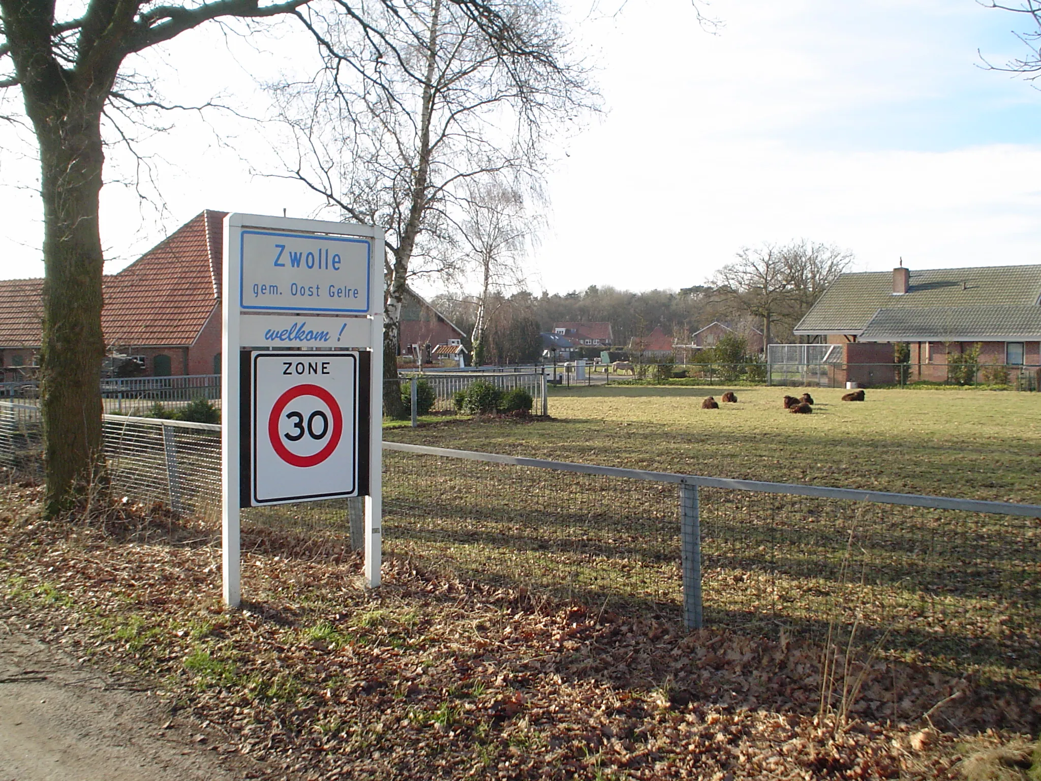 Photo showing: View from the street "Oude Klaverdijk" on the hamlet of Zwolle, near Groenlo, Netherlands.