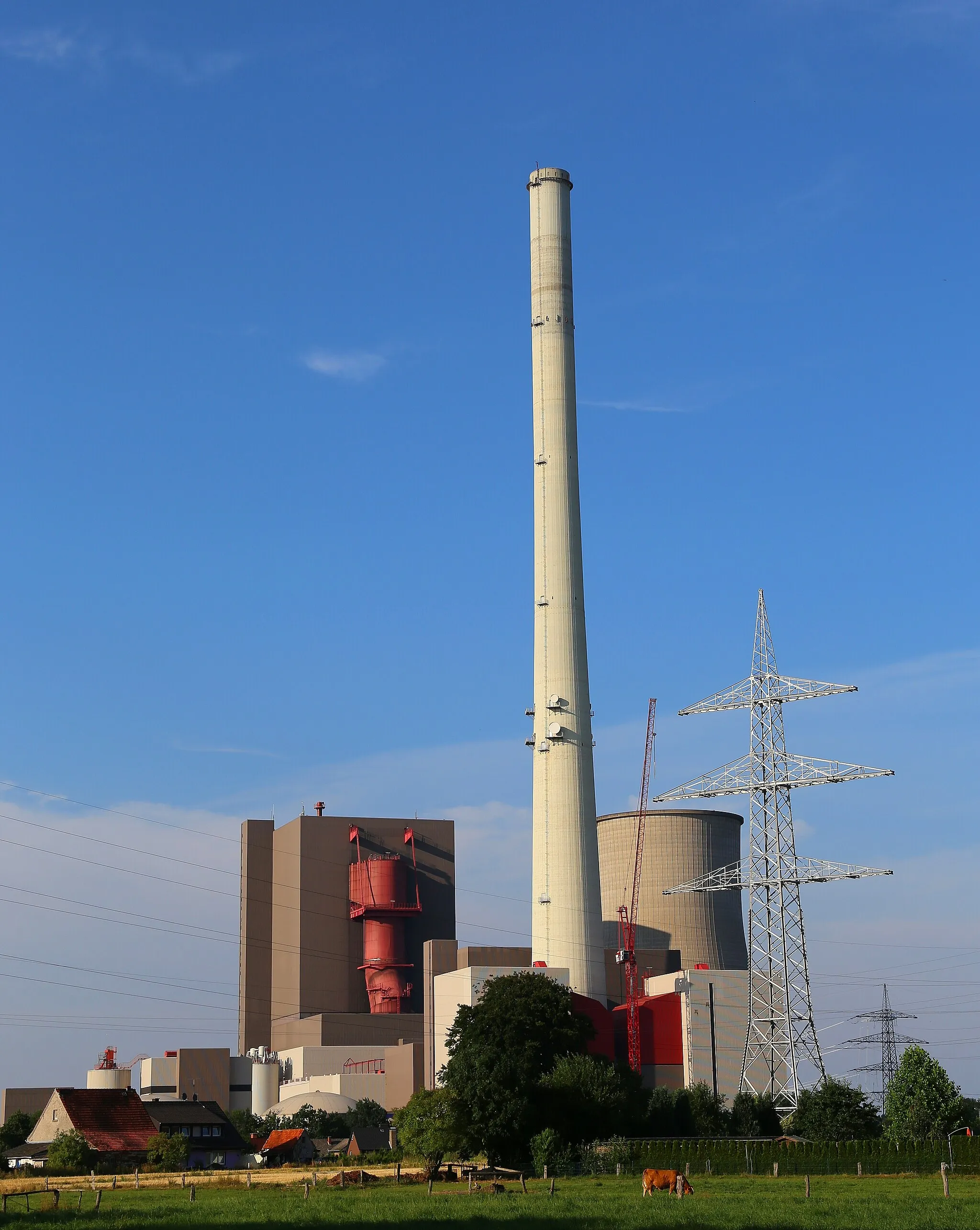 Photo showing: RWE Ibbenbüren power plant in Ibbenbüren, Kreis Steinfurt, North Rhine-Westphalia, Germany.