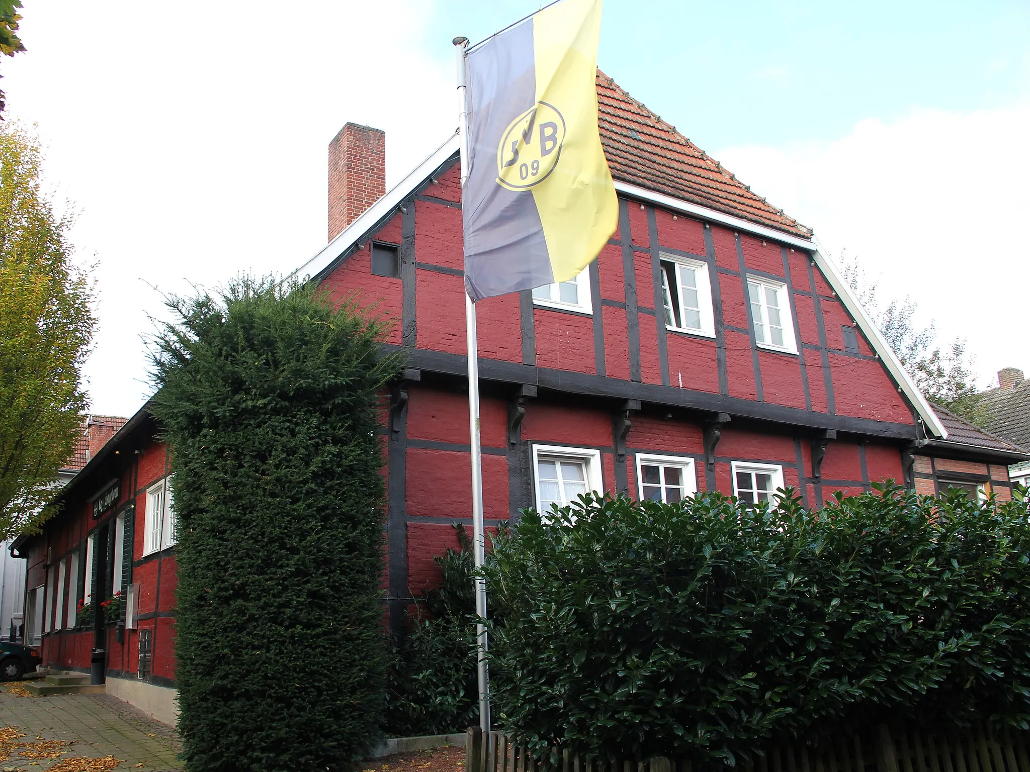 Photo showing: Fachwerkhaus Gaststätte Hagedorn, Münster-Roxel, Pantaleonstr. 9