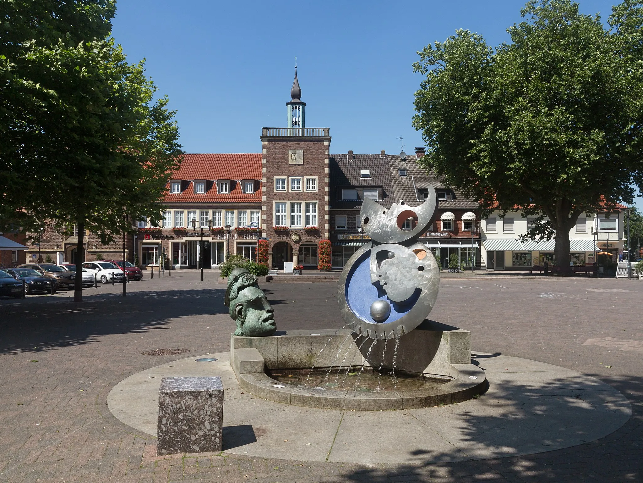 Photo showing: Borken, sculpture at den Markt