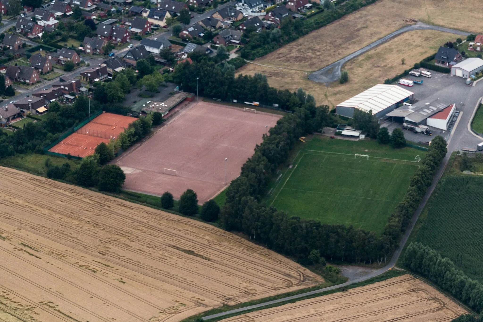 Photo showing: Sports ground, Rorup, Dülmen, North Rhine-Westphalia, Germany