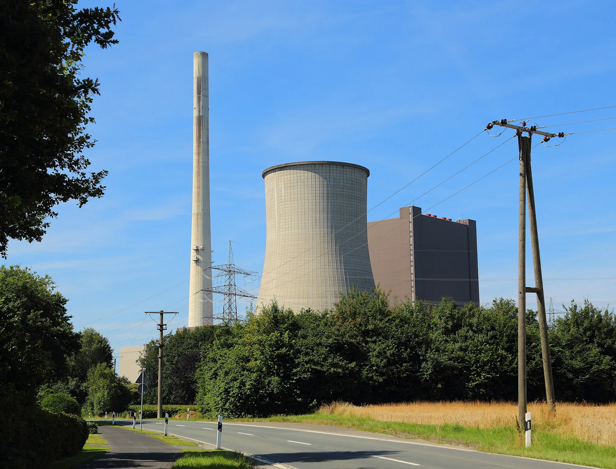 Photo showing: RWE Ibbenbüren power plant in Ibbenbüren, Kreis Steinfurt, North Rhine-Westphalia, Germany.