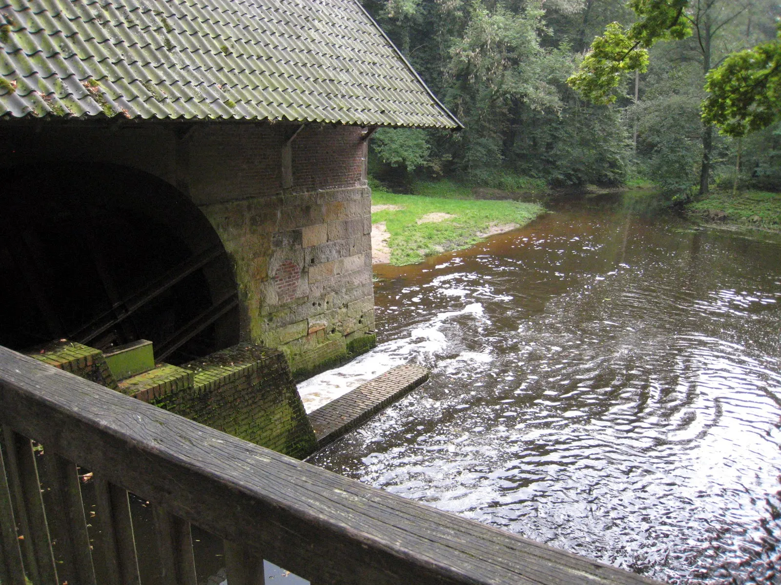 Photo showing: Haarmühle water mill on the Alstätter Aa, west of Alstätte. Nordrhein-Westfalen, Germany.