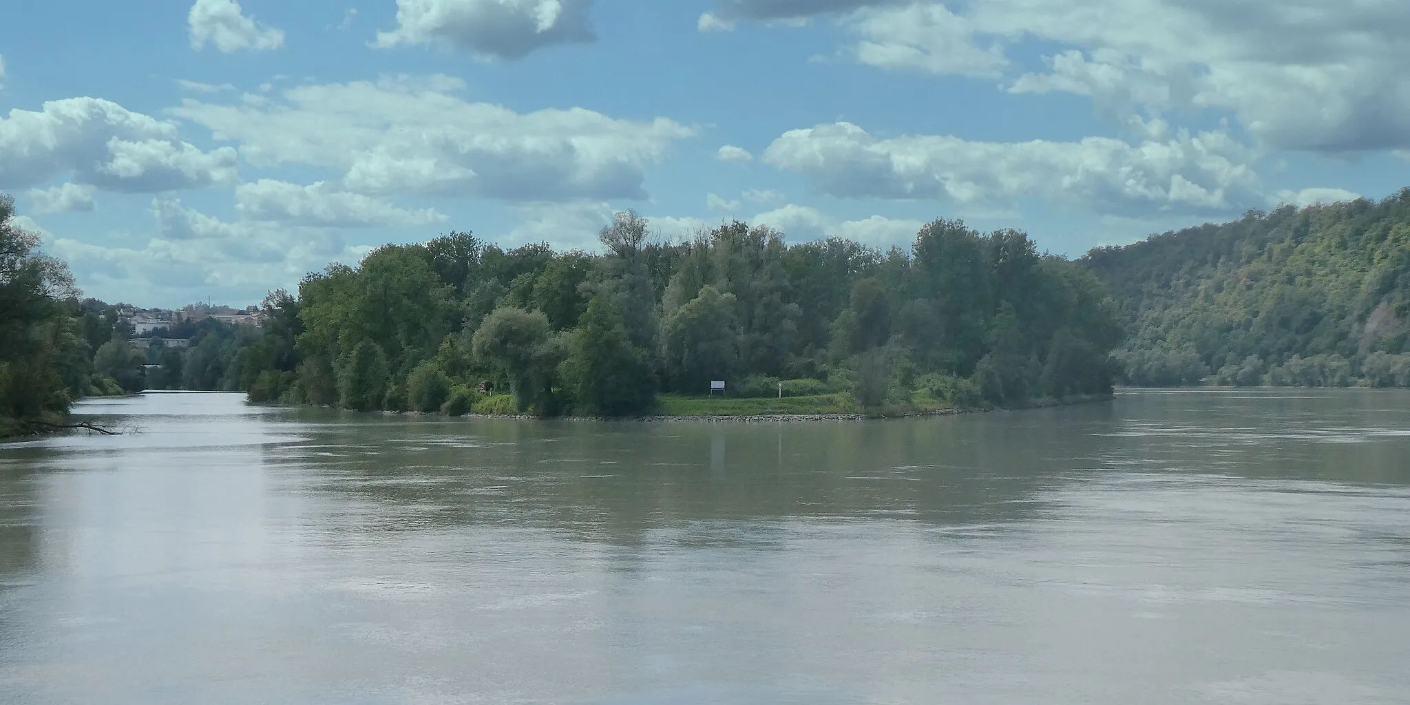 Photo showing: Die Donauinsel Soldatenau von Osten gesehen.