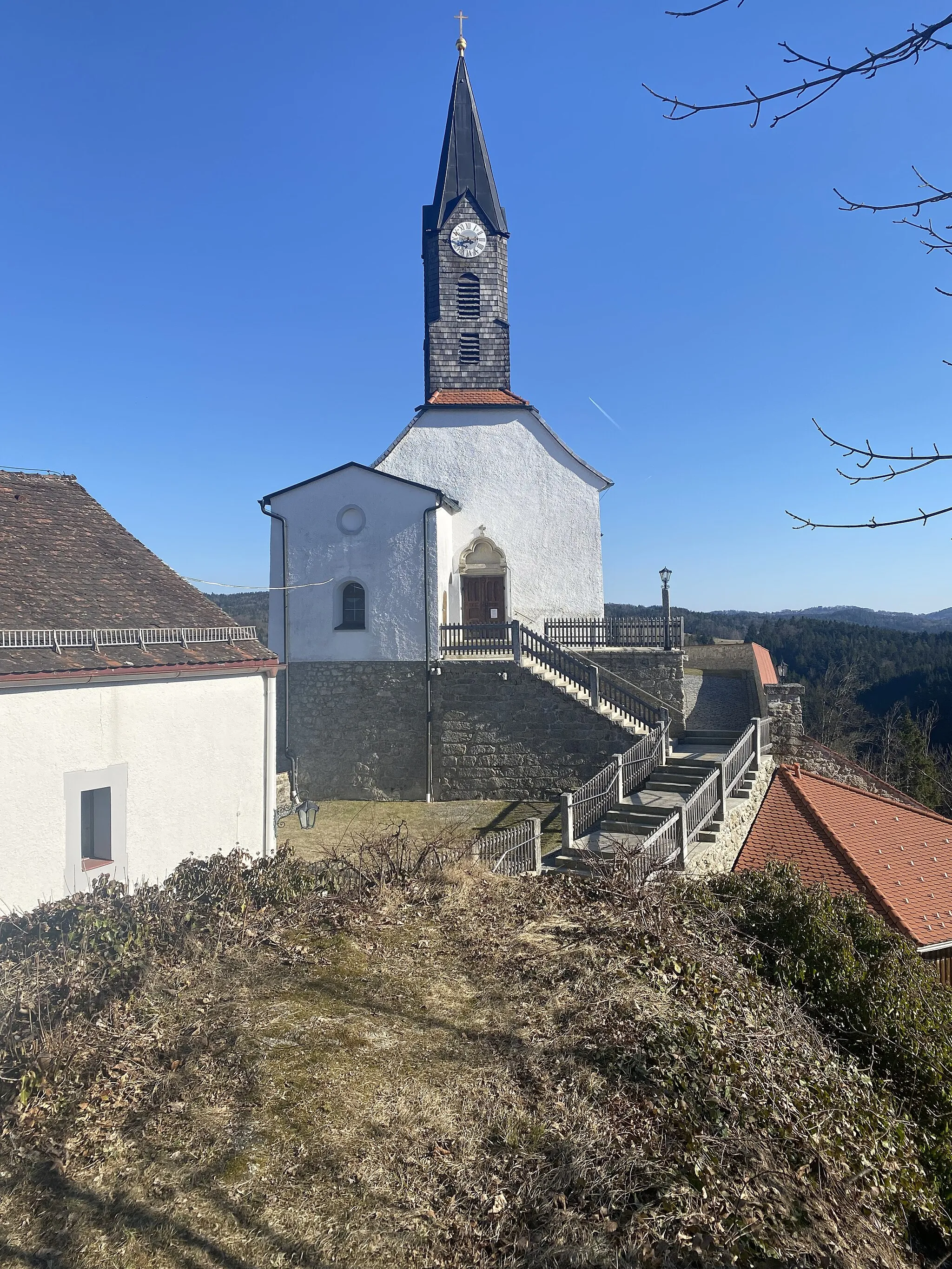 Photo showing: Ranfels: Pfarrkirche St. Pankratius (Photo: Martin Ortmeier, März 2022)