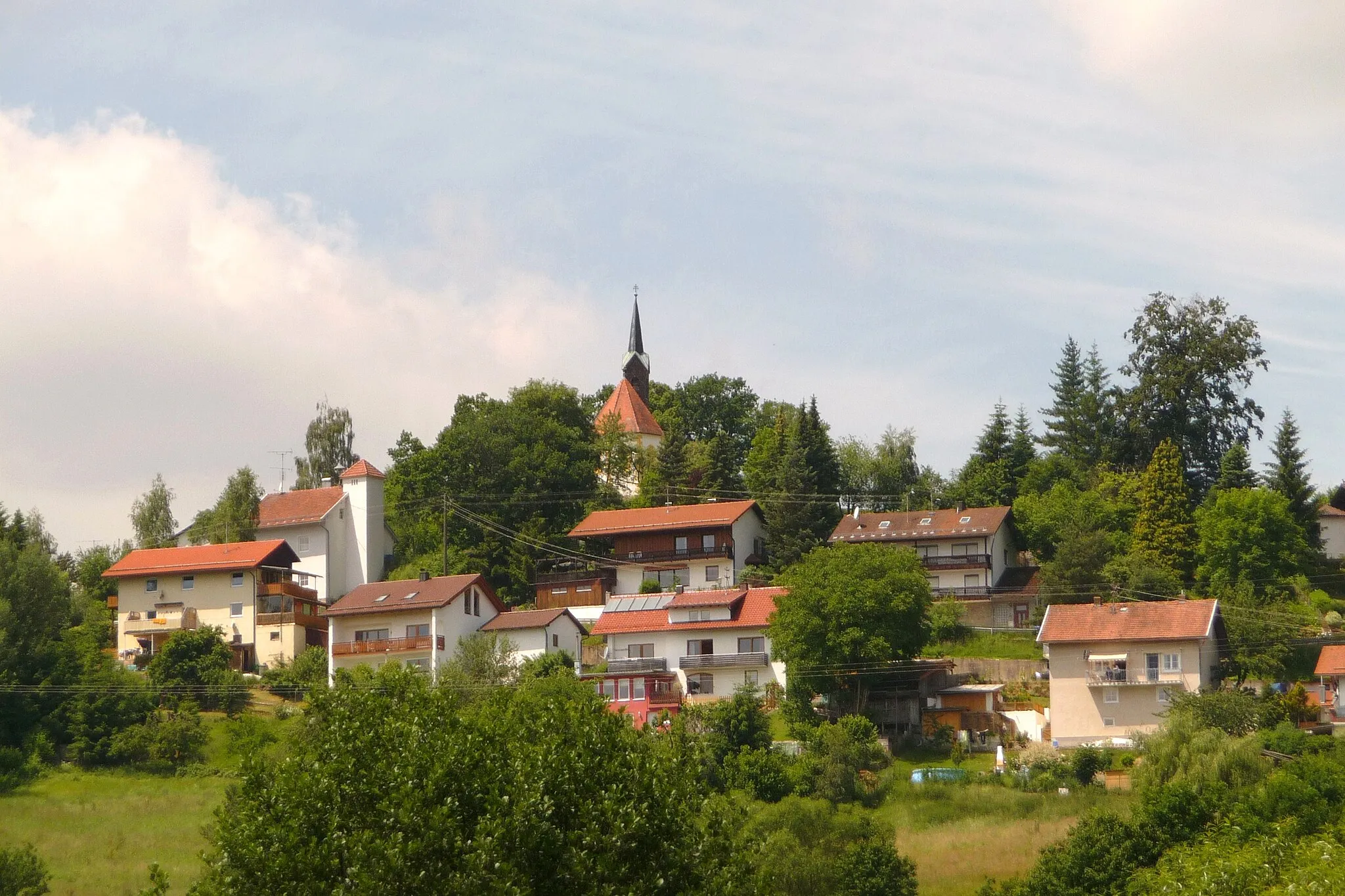 Photo showing: Blick auf Kirchberg bei Schönberg, Landkreis Freyung-Grafenau