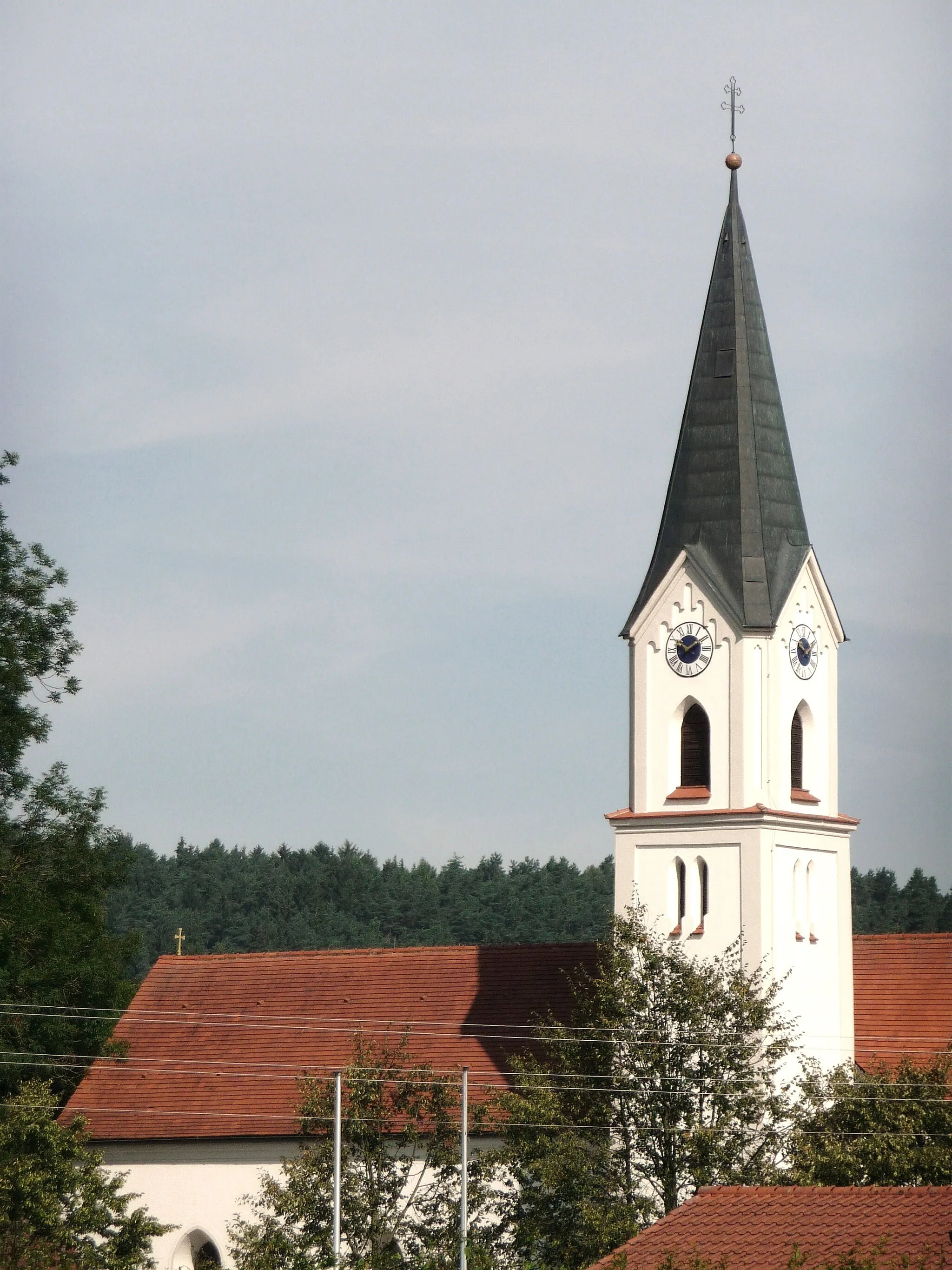 Photo showing: Die Filialkirche St. Stephanus in Obergrafendorf, Gemeinde Roßbach