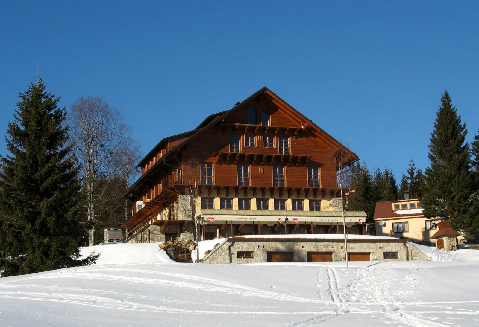 Photo showing: The abandoned village Bučina in the Šumava Mts. in Czech republic