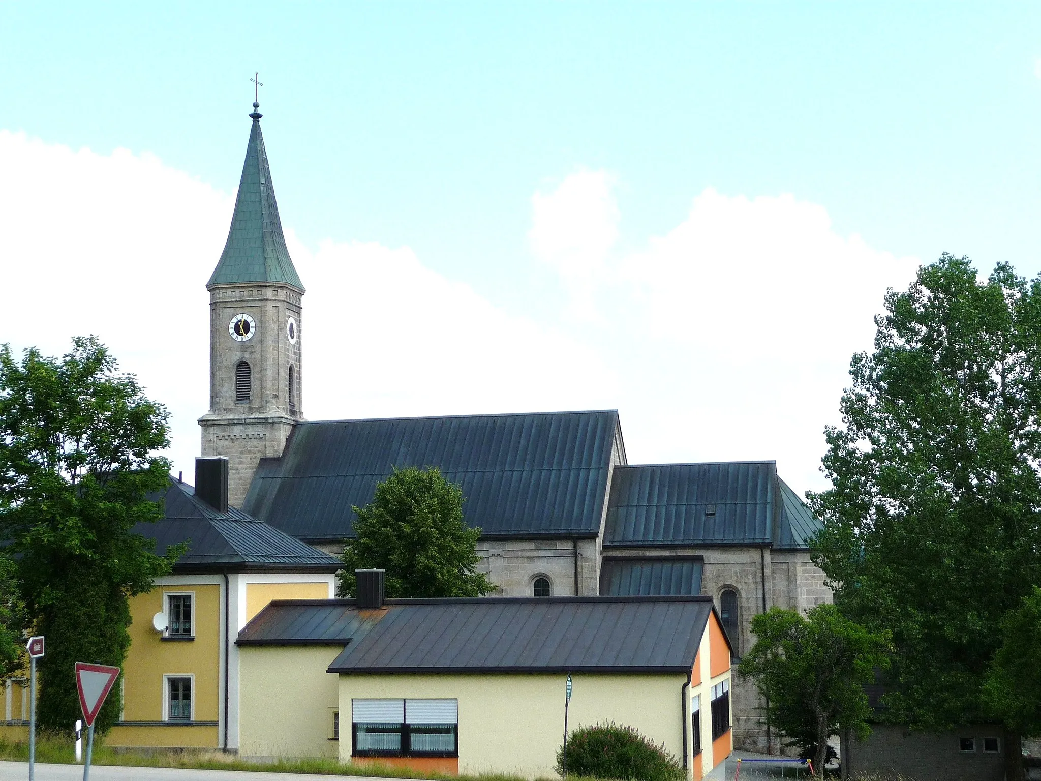Photo showing: Pfarrkirche St. Valentin in Bischofsreut, Gemeinde Haidmühle