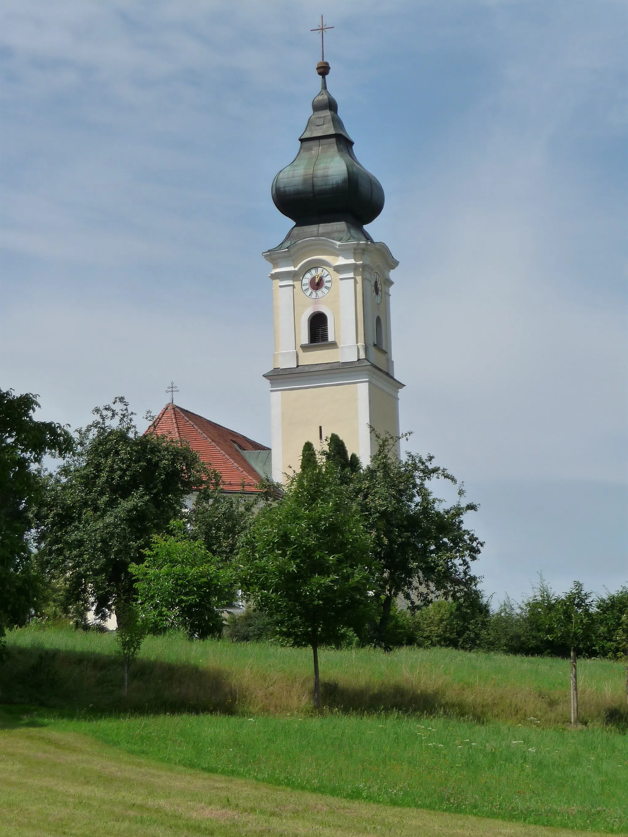 Photo showing: Die Pfarrkirche St. Stephanus in Lalling