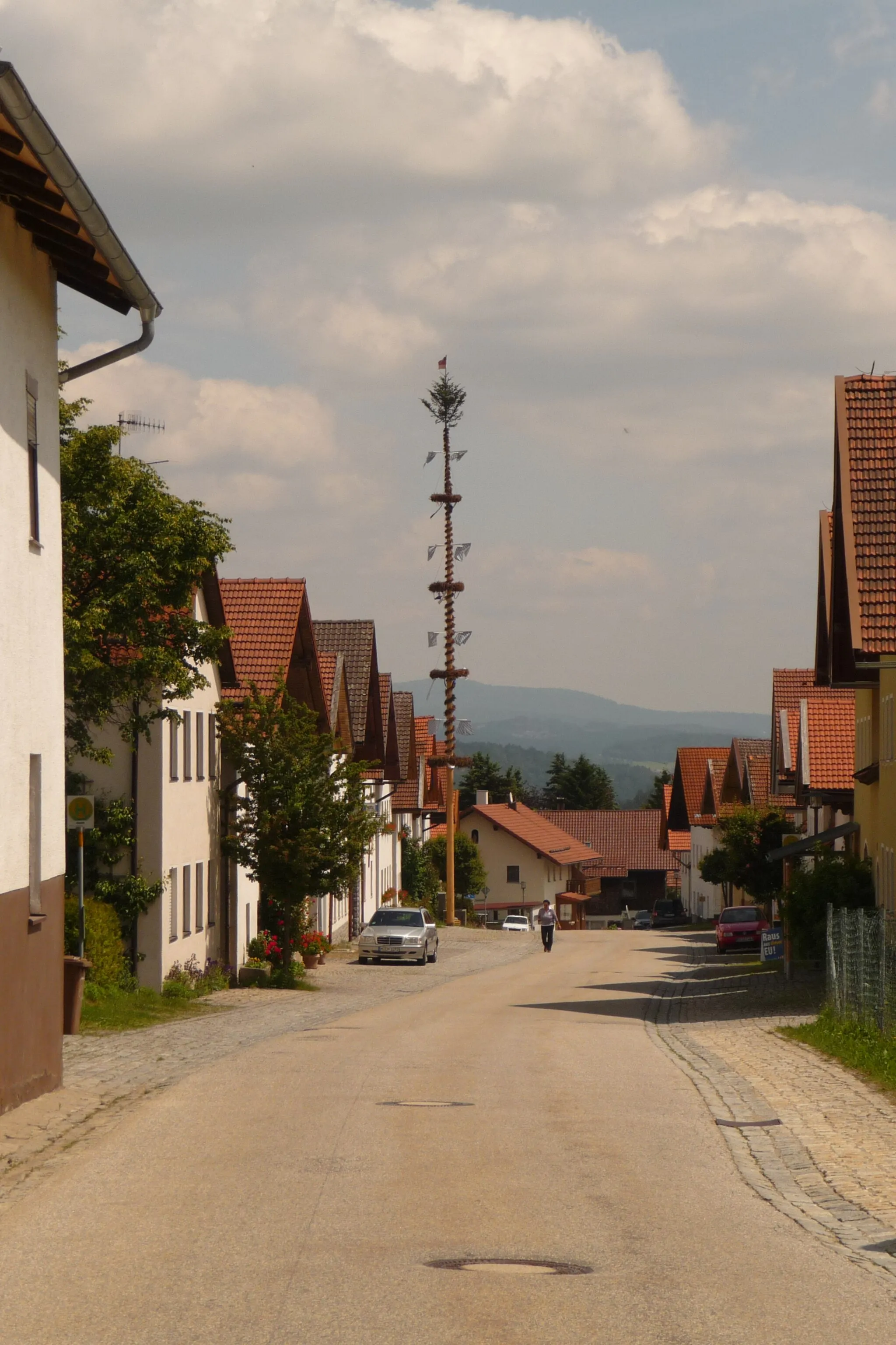 Photo showing: Der Dorfplatz von Hilgenreith, Gemeinde Innernzell