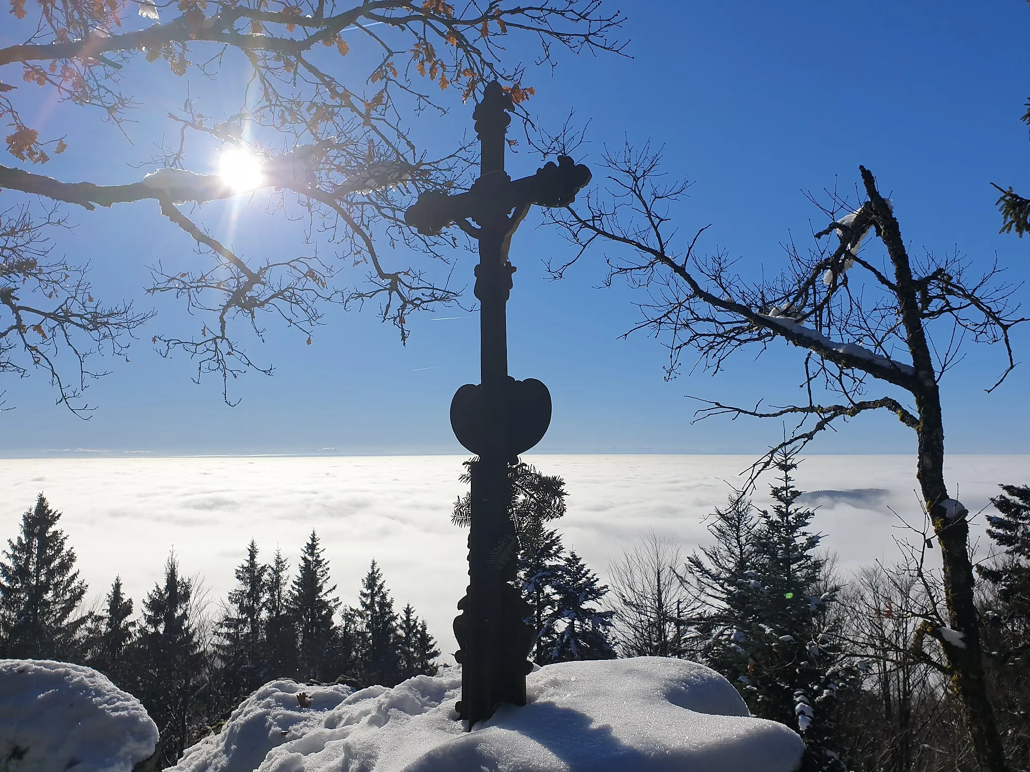 Photo showing: Blick vom Aussichtsfelsen des Kleinen Aschensteins