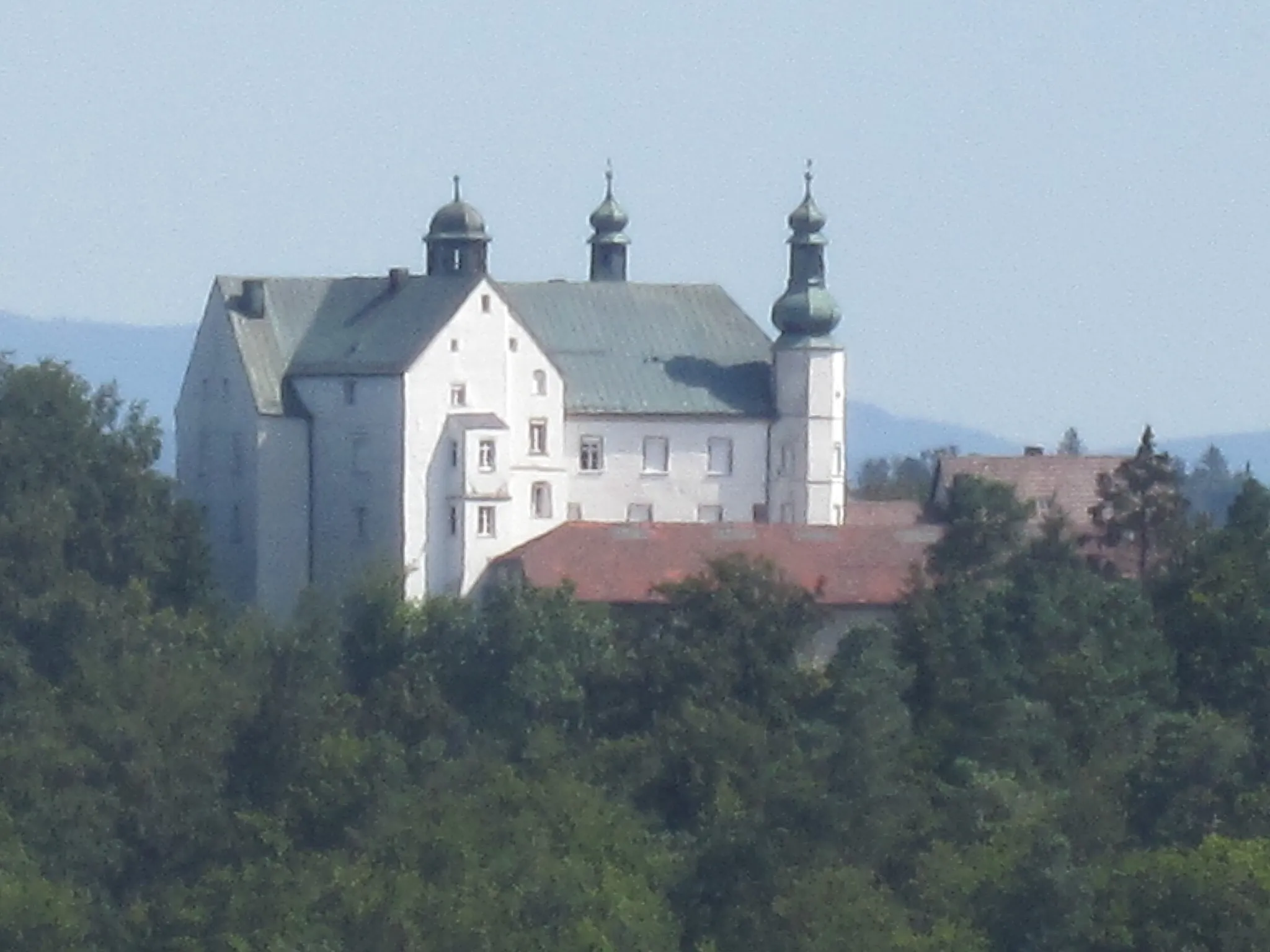 Photo showing: Blick von Schloss Fürstenstein zur Engelburg im Dreiburgenland (Landkreis Passau / Niederbayern)