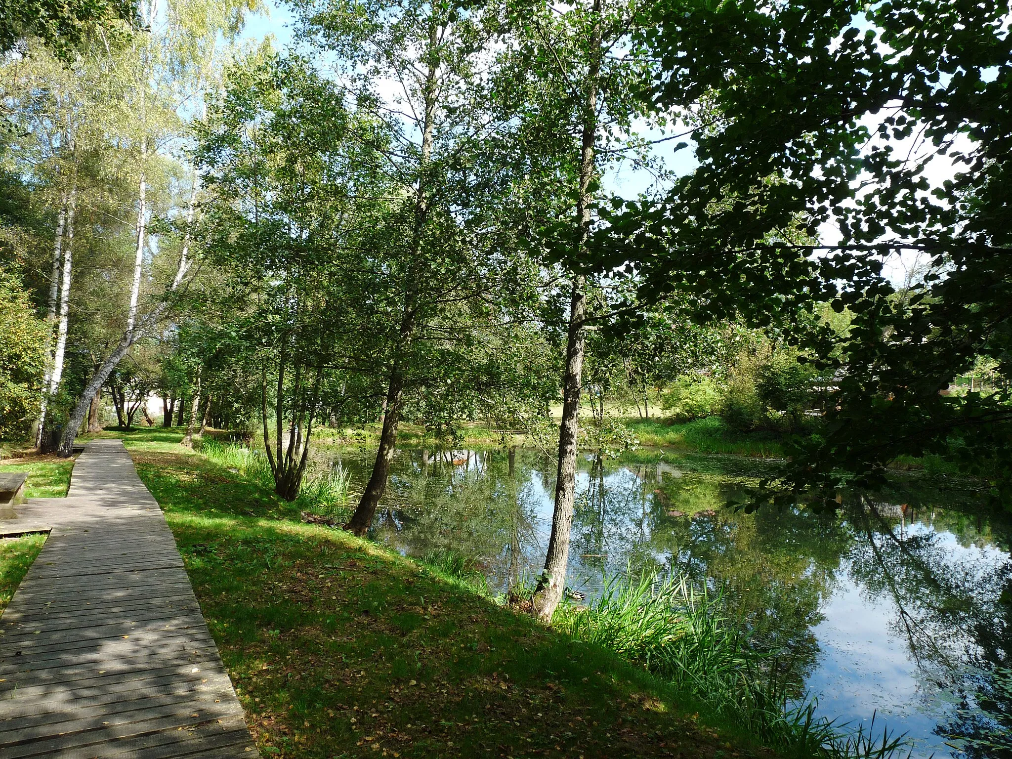 Photo showing: Château park in the village and municipality of Zdíkov in Prachatice District, Czech Republic.