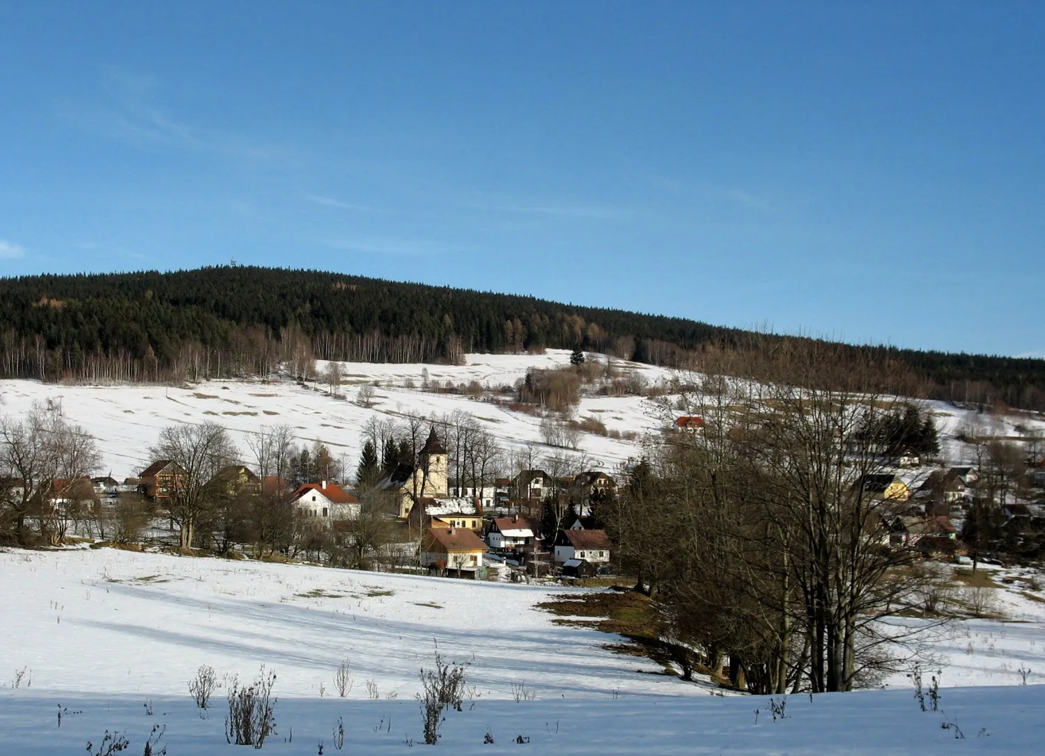 Photo showing: Libínské Sedlo - a village in the South Bohemian Region, Czech Republic