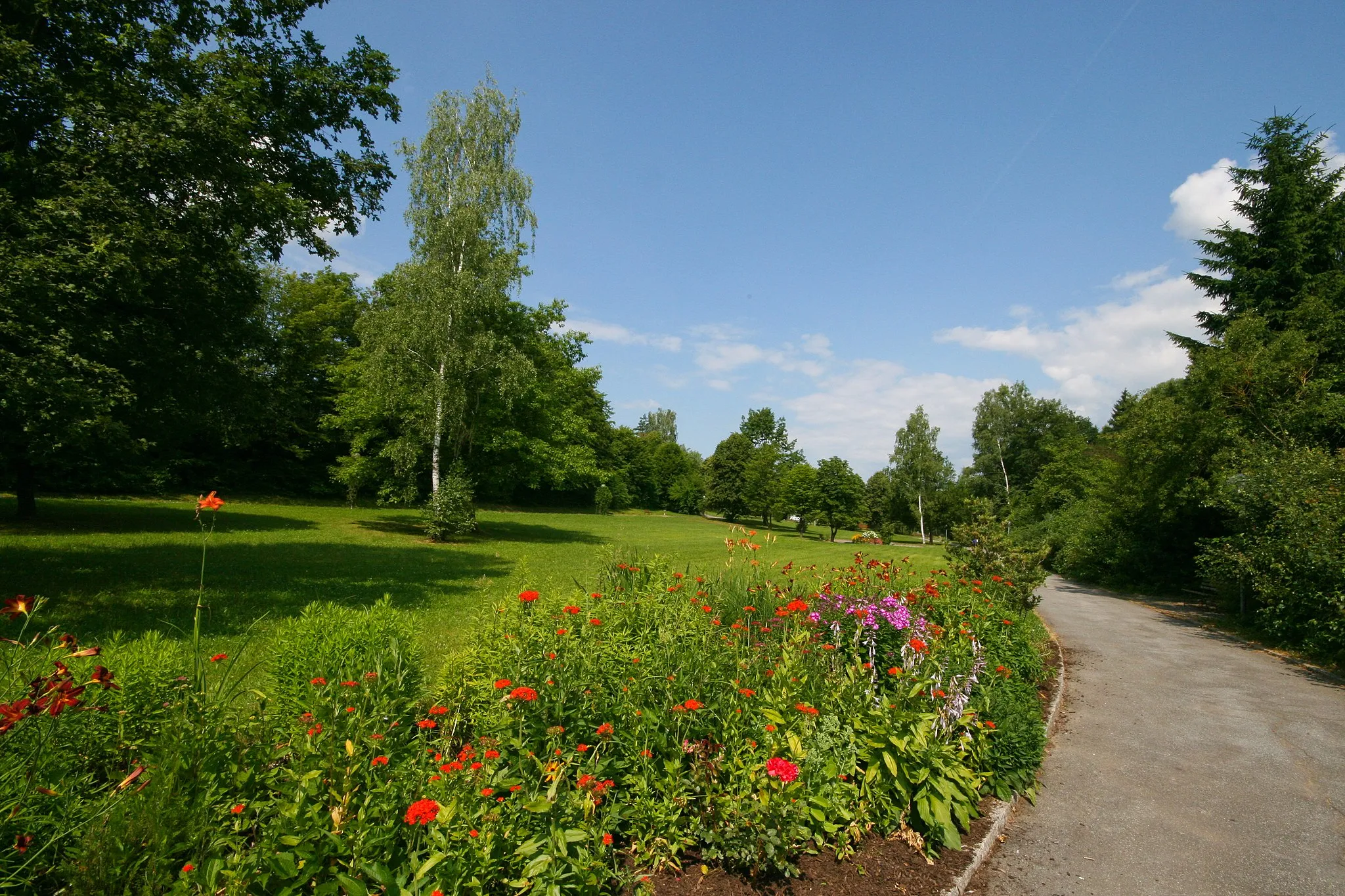 Photo showing: weitläufiger Kurpark in Eging am See