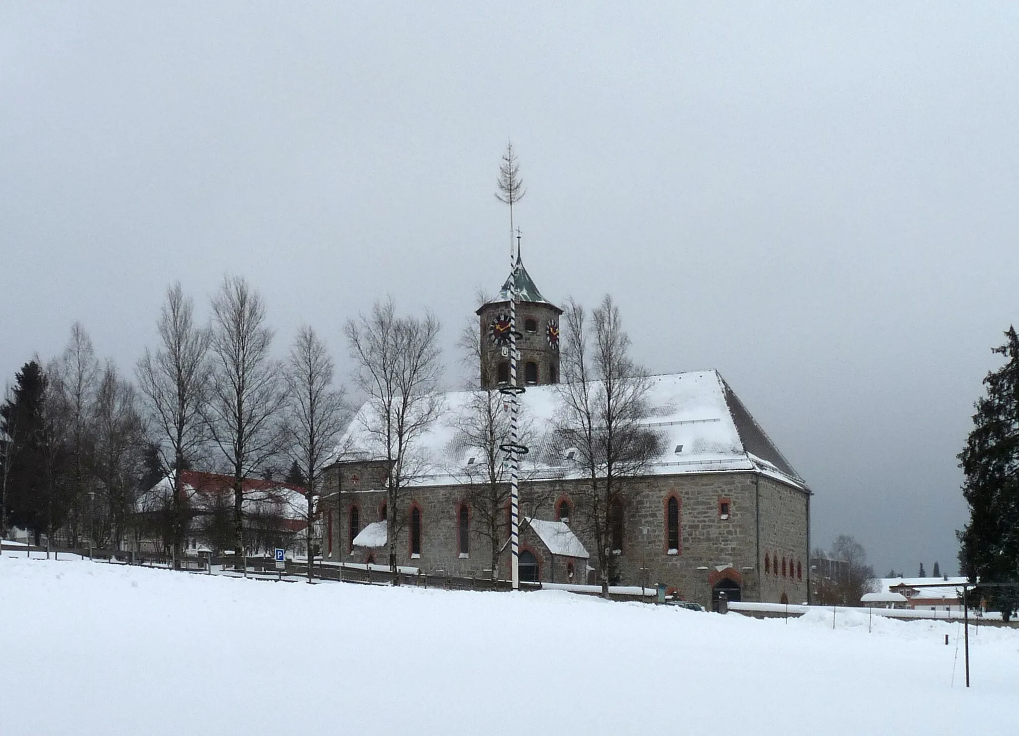 Photo showing: Church of St. Maxmilian in the village of Haidmühle, Freyung-Grafenau District, Germany.