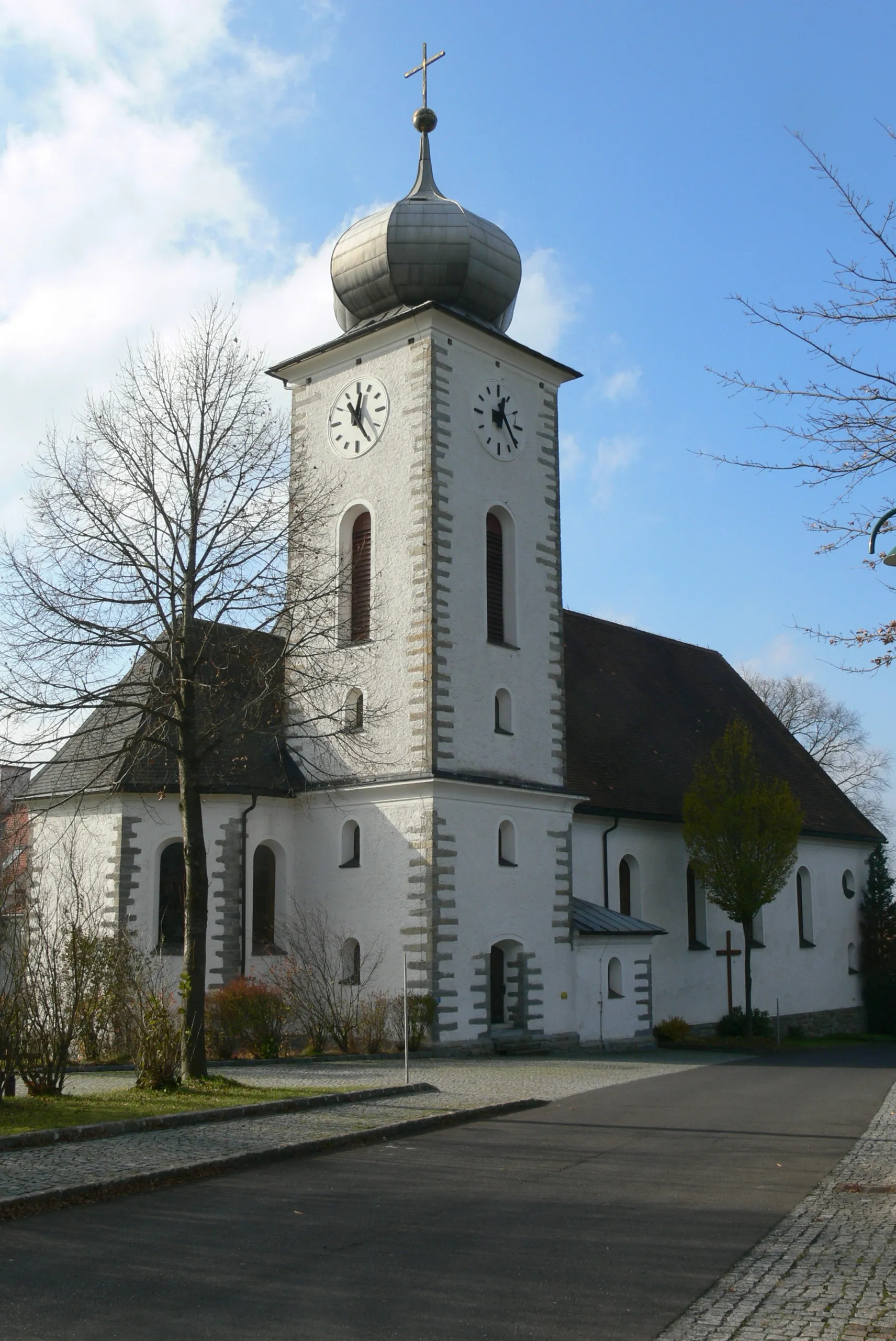 Photo showing: Klaffer am Hochficht ( Upper Austria ). Mary Assumption parish church ( 1955 ).
