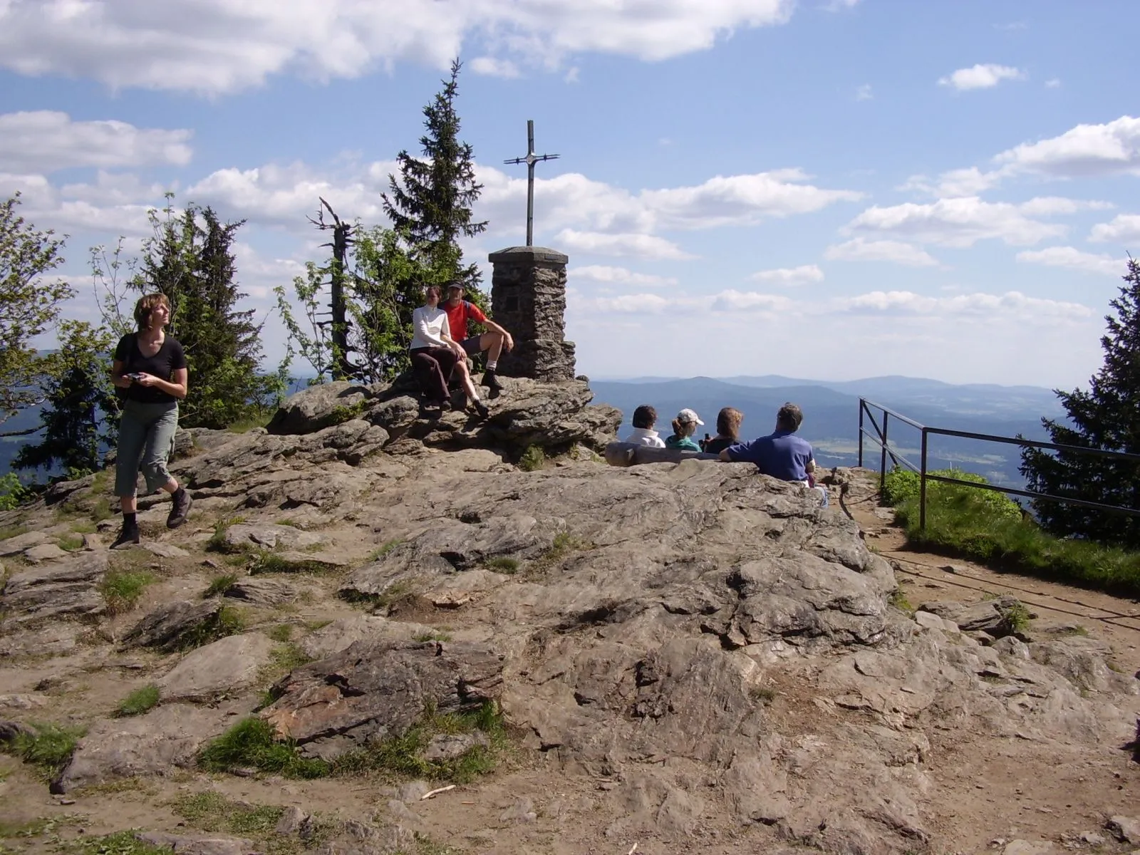 Photo showing: The summit of Grosser Falkenstein (1315m) in the Bavarian Forest