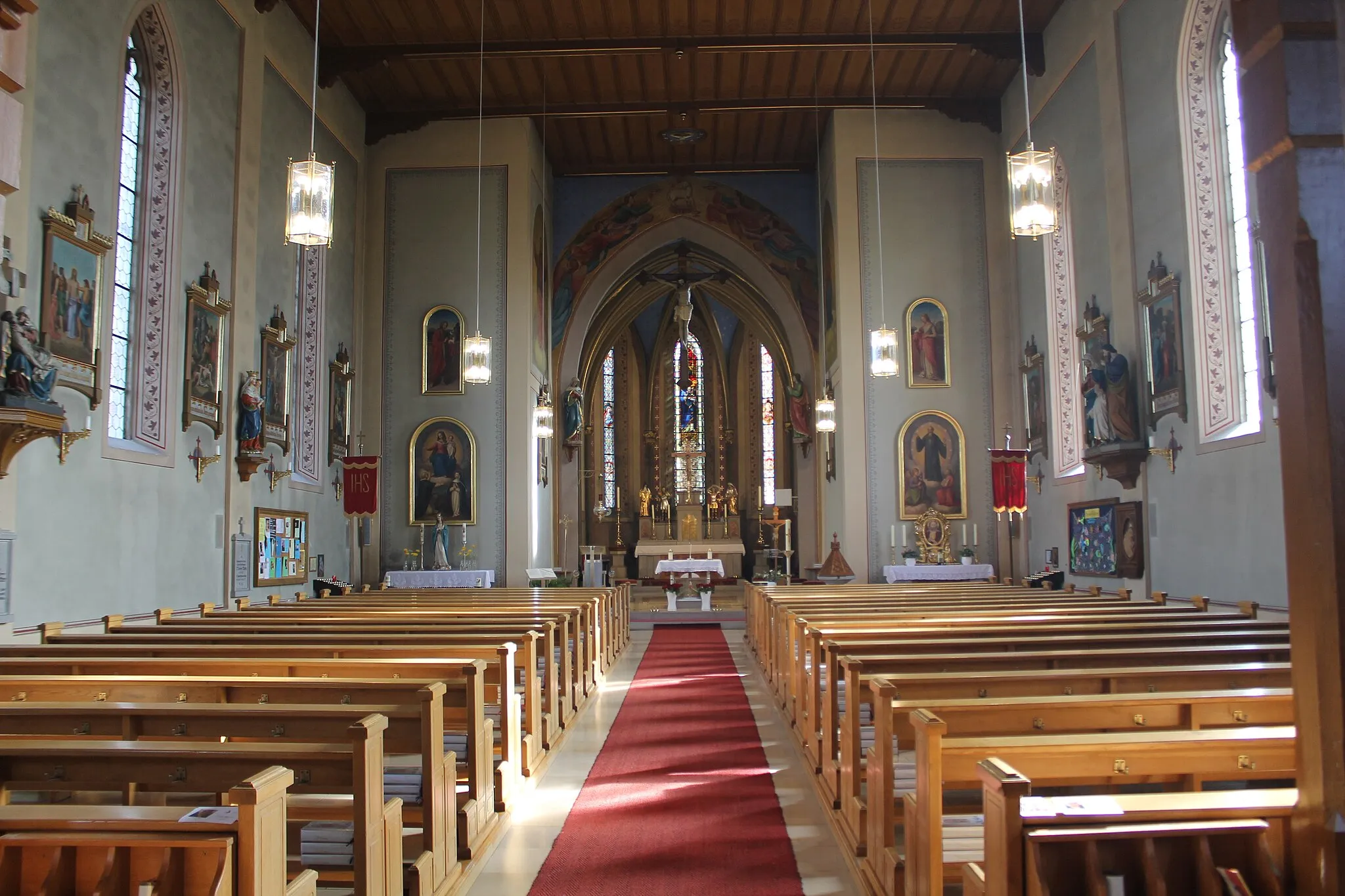 Photo showing: Zeigt eine Innenansicht der Pfarrkirche St. Nikolaus