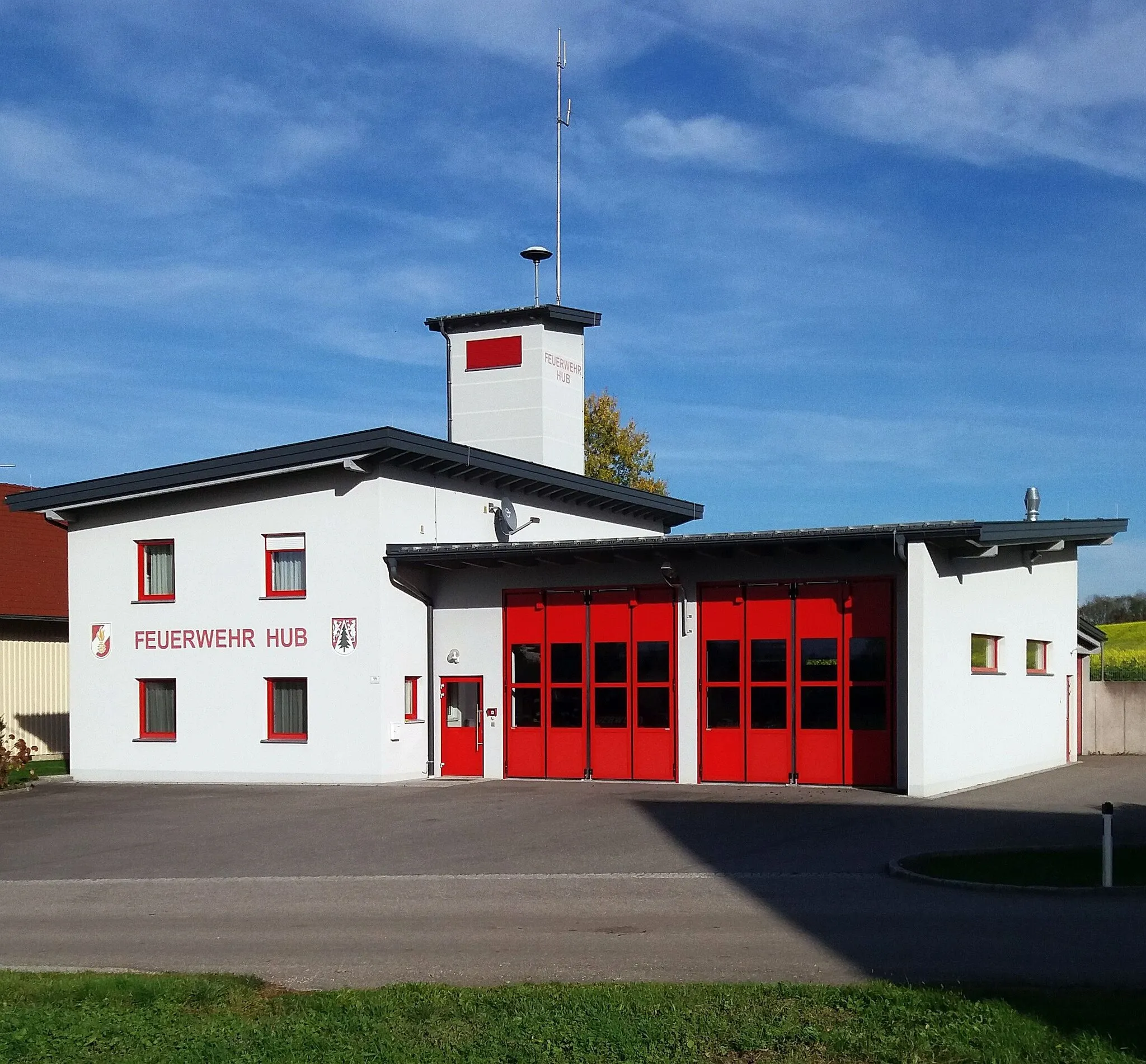 Photo showing: Dietrichshofen (Gemeinde Sankt Marienkirchen bei Schärding)  - Feuerwehrhaus der Freiwilligen Feuerwehr Hub