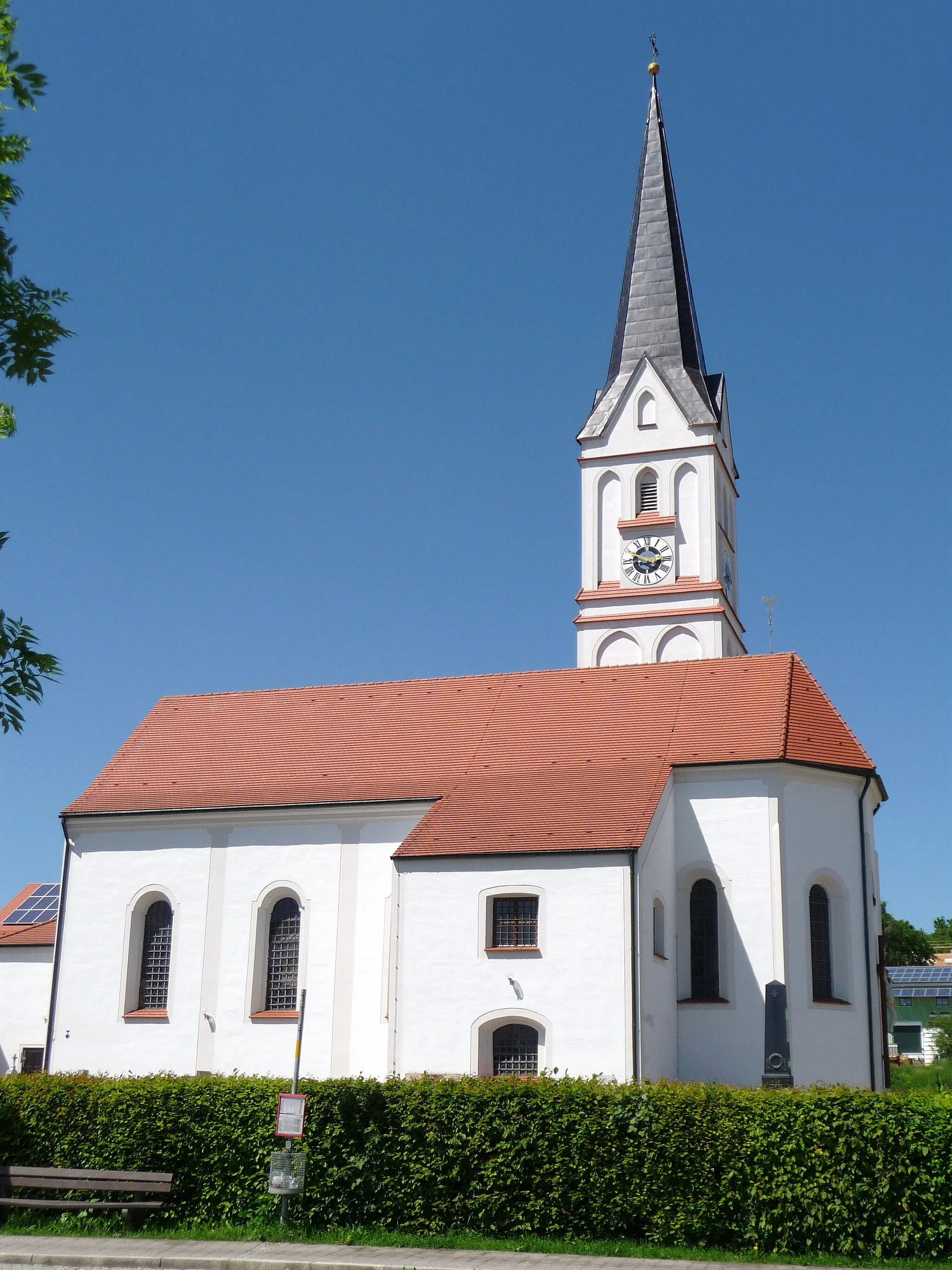 Photo showing: Die katholische Pfarrkirche St. Sebastian in Furth
