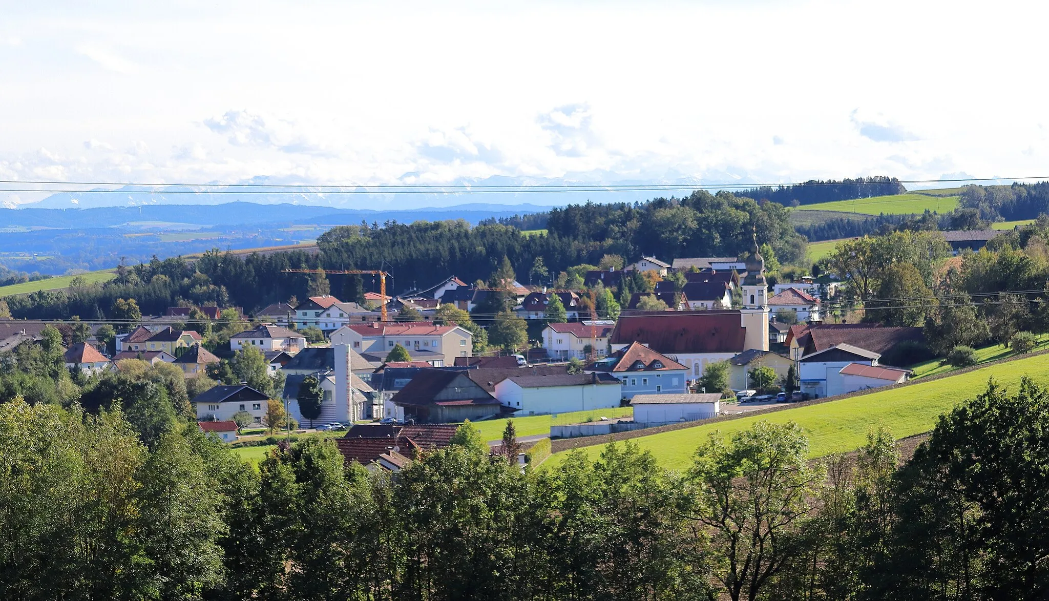 Photo showing: Ortsansicht der Gemeinde Rainbach im Innkreis