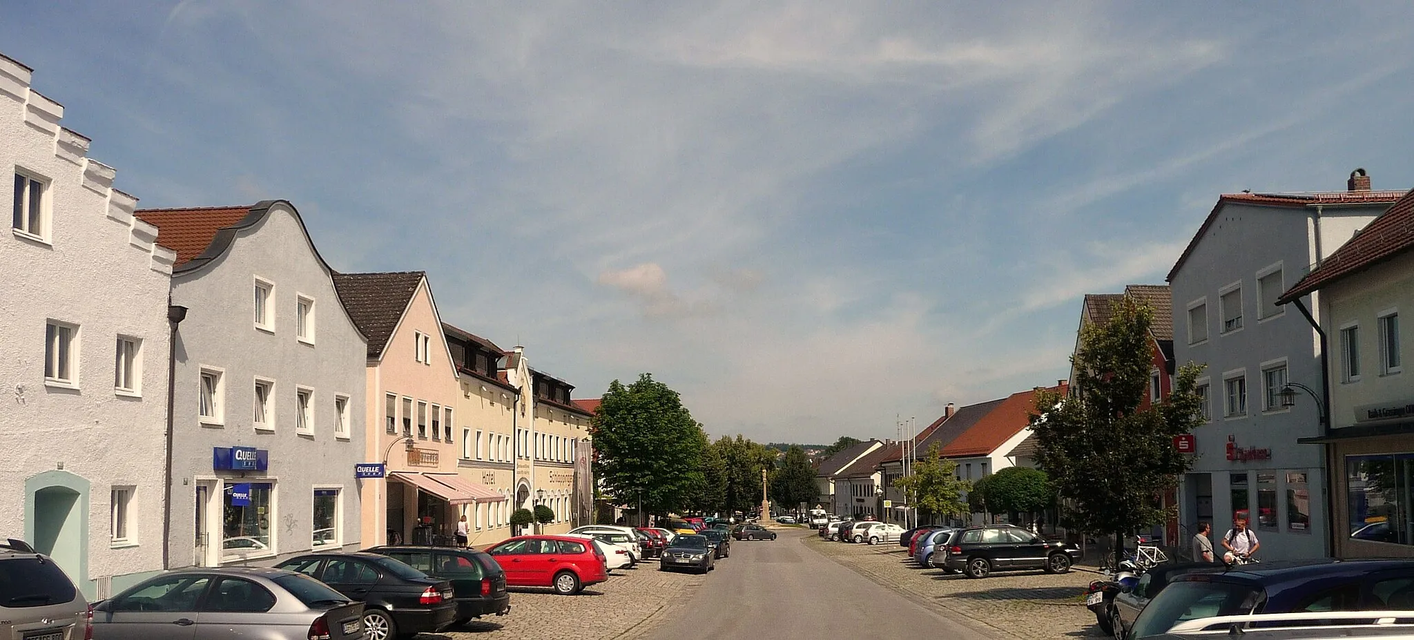 Photo showing: Der Marktplatz von Reisbach