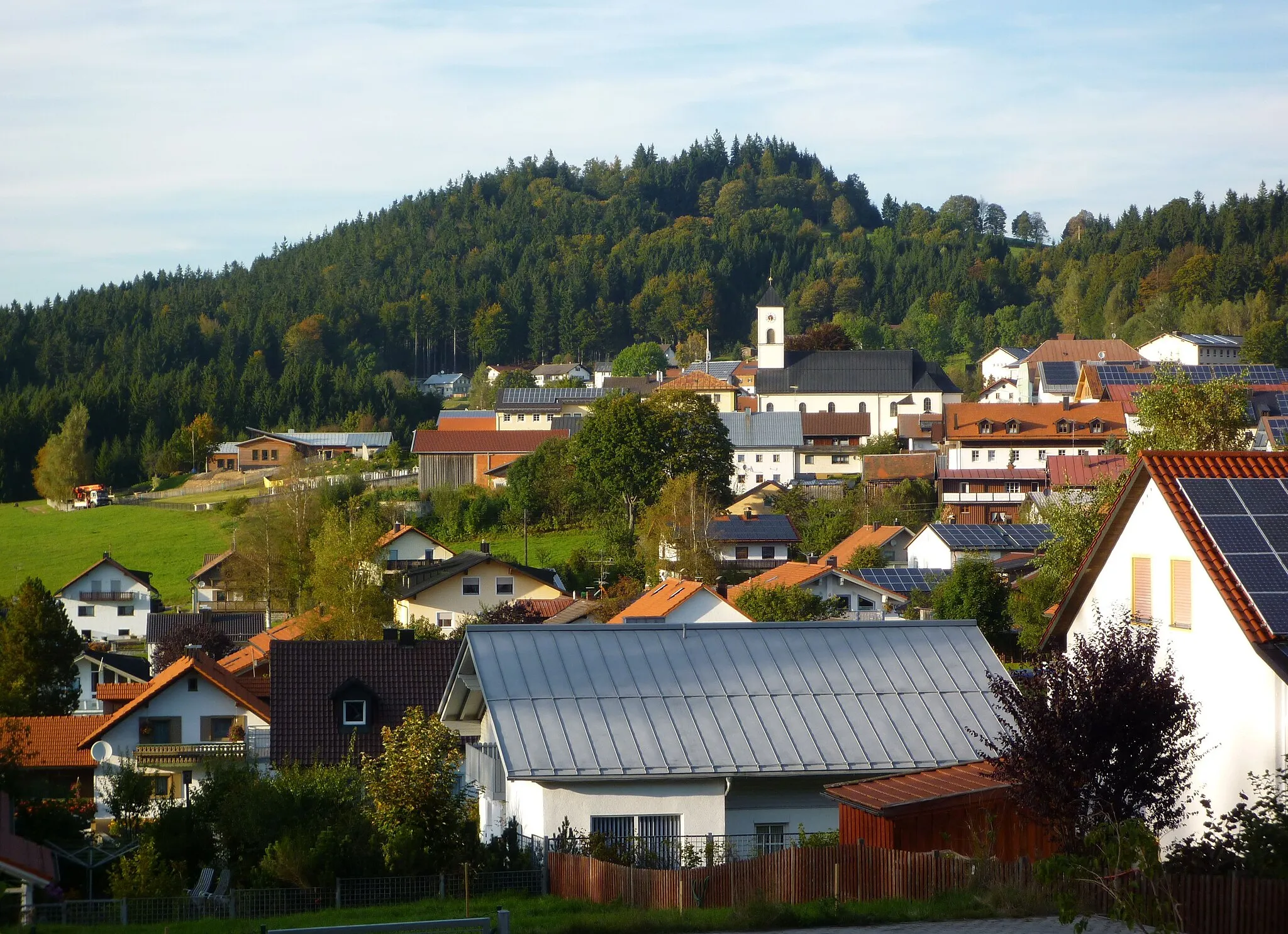 Photo showing: Mauth - Ort von Süden