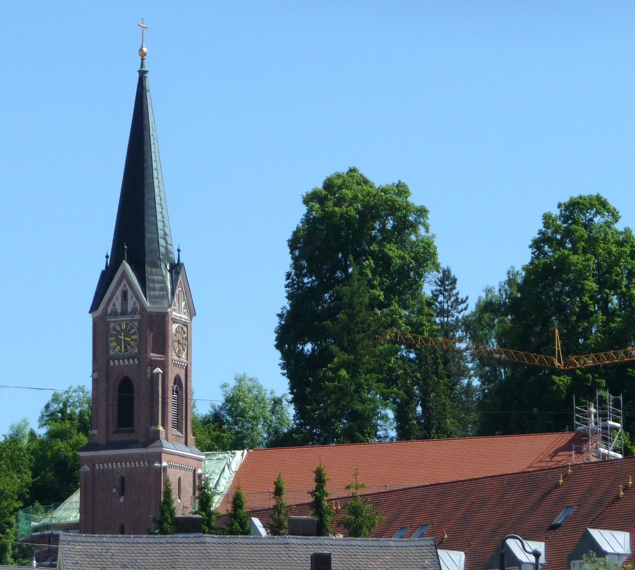 Photo showing: Die Stadtpfarrkirche St. Georg in Rottenburg an der Laaber