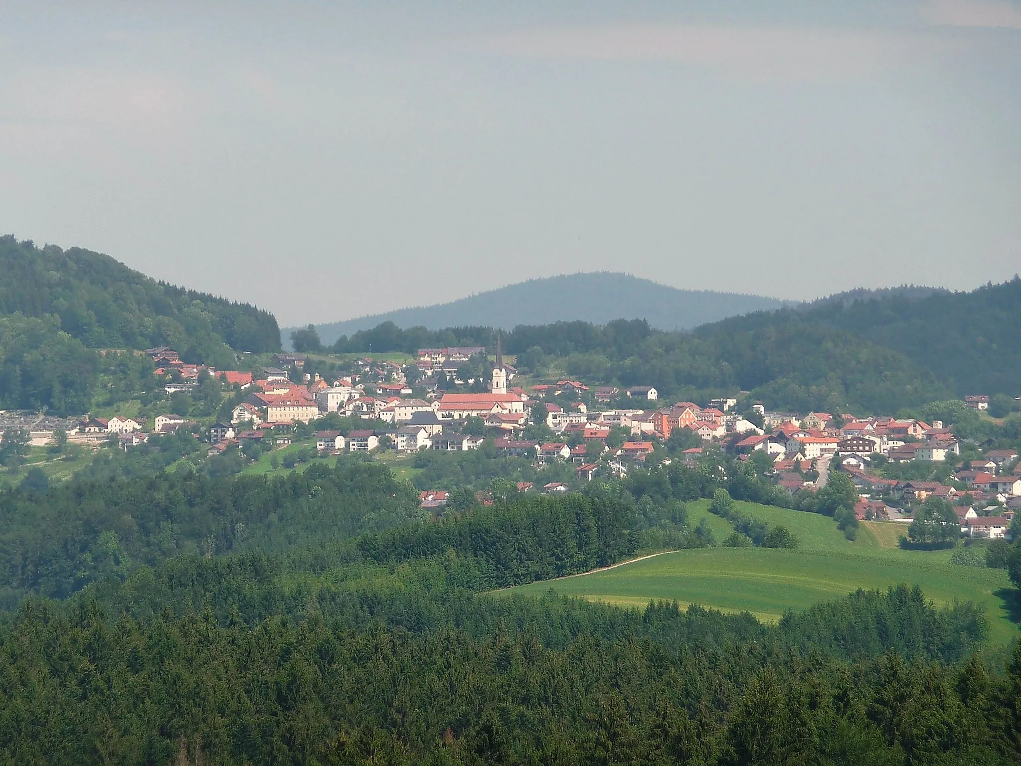 Photo showing: Blick auf Schönberg  von Eberhardsreuth aus