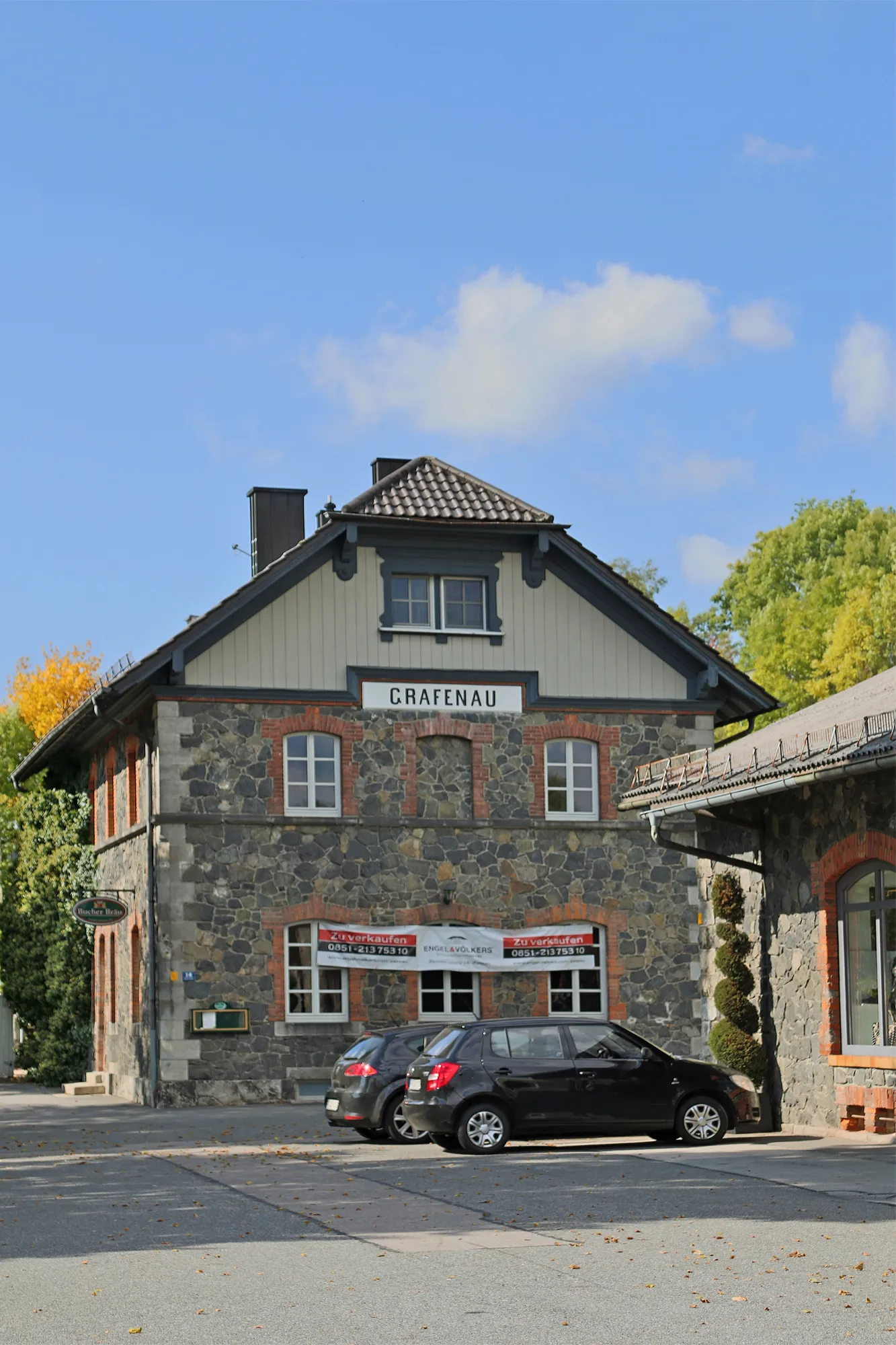 Photo showing: Train station in Grafenau, Bavaria.