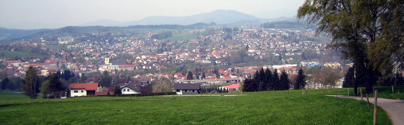 Photo showing: Ansicht von der Stadt Regen