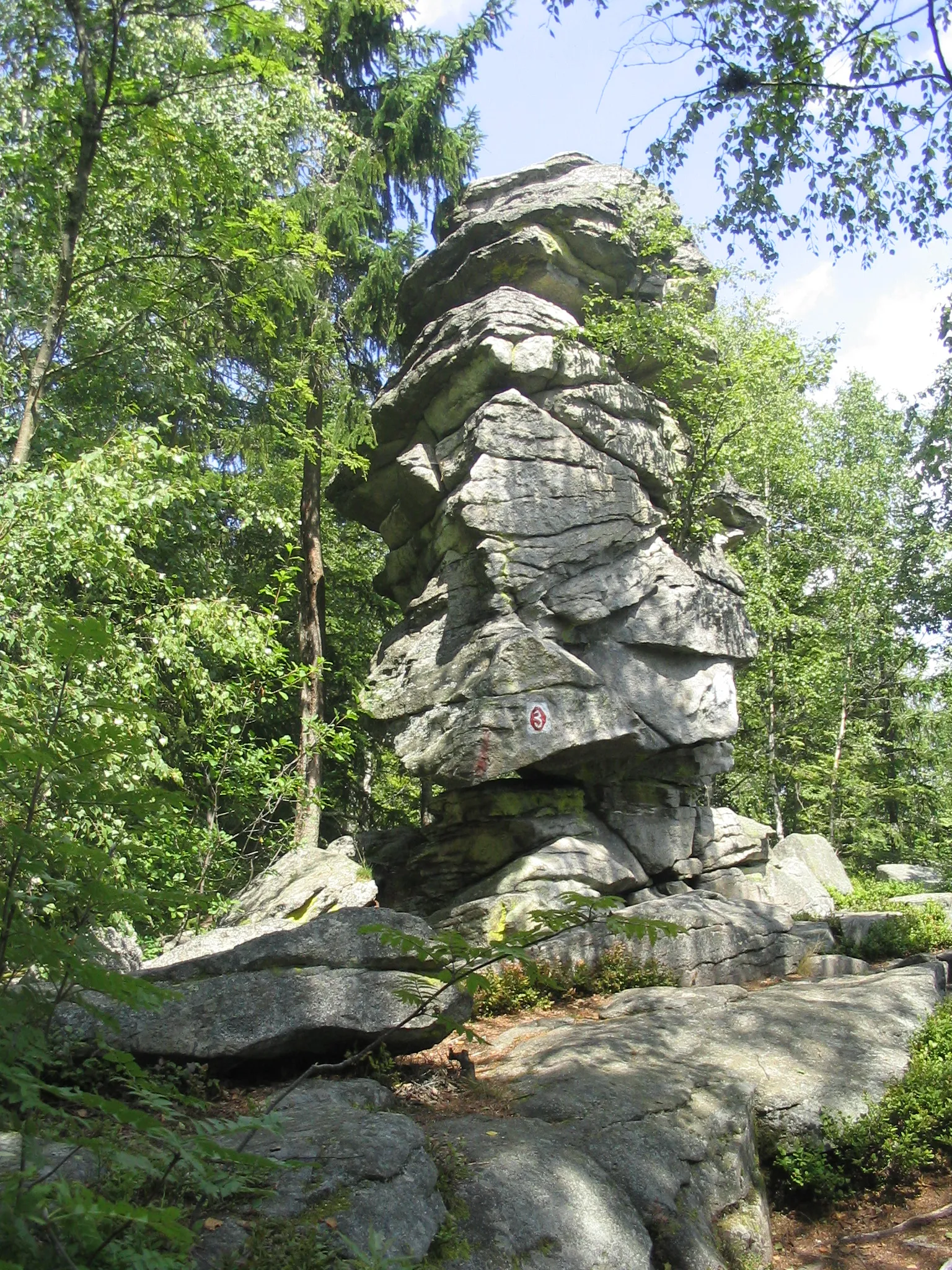 Photo showing: Bischofsmais, Teufelstisch, aufgenommen am 26.07.2007 von Dr. Hagen Graebner